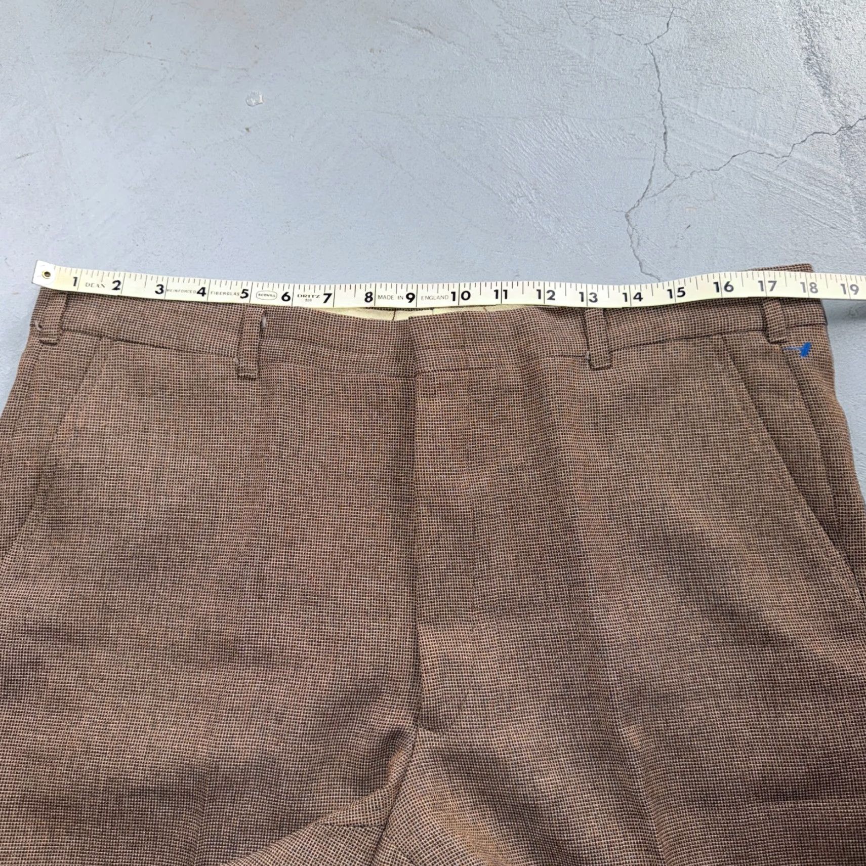 Vintage VTG Mens 3 PC Suit Jacket Coat Pants Vest Plaid 70s 1970s Brown Rockabilly Vintage Mens 40 Jacket Coat Pants Vest Brown Pru 40 Mens Size 40R - 7 Thumbnail