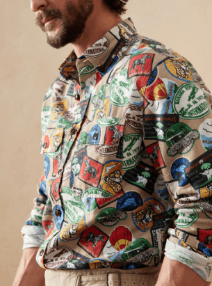 Banana Republic Banana Republic : Medium : Patchwork Expedition Shirt Size US M / EU 48-50 / 2 - 8 Thumbnail