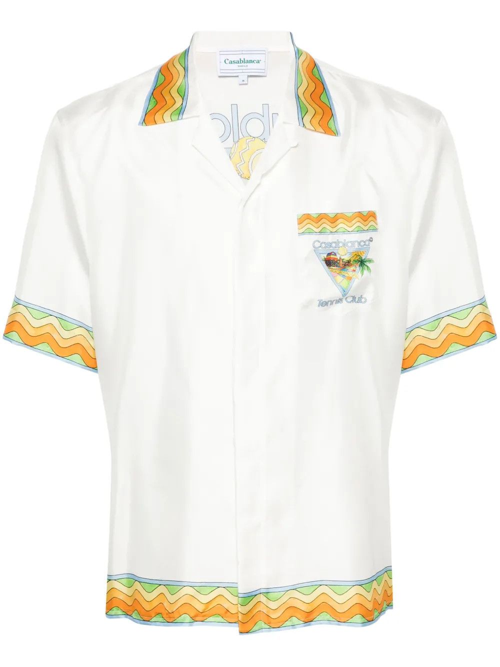 Casablanca o1mle0326 Cuban Collar Short Sleeve Shirt Afro Cubism Size US XXL / EU 58 / 5 - 1 Thumbnail