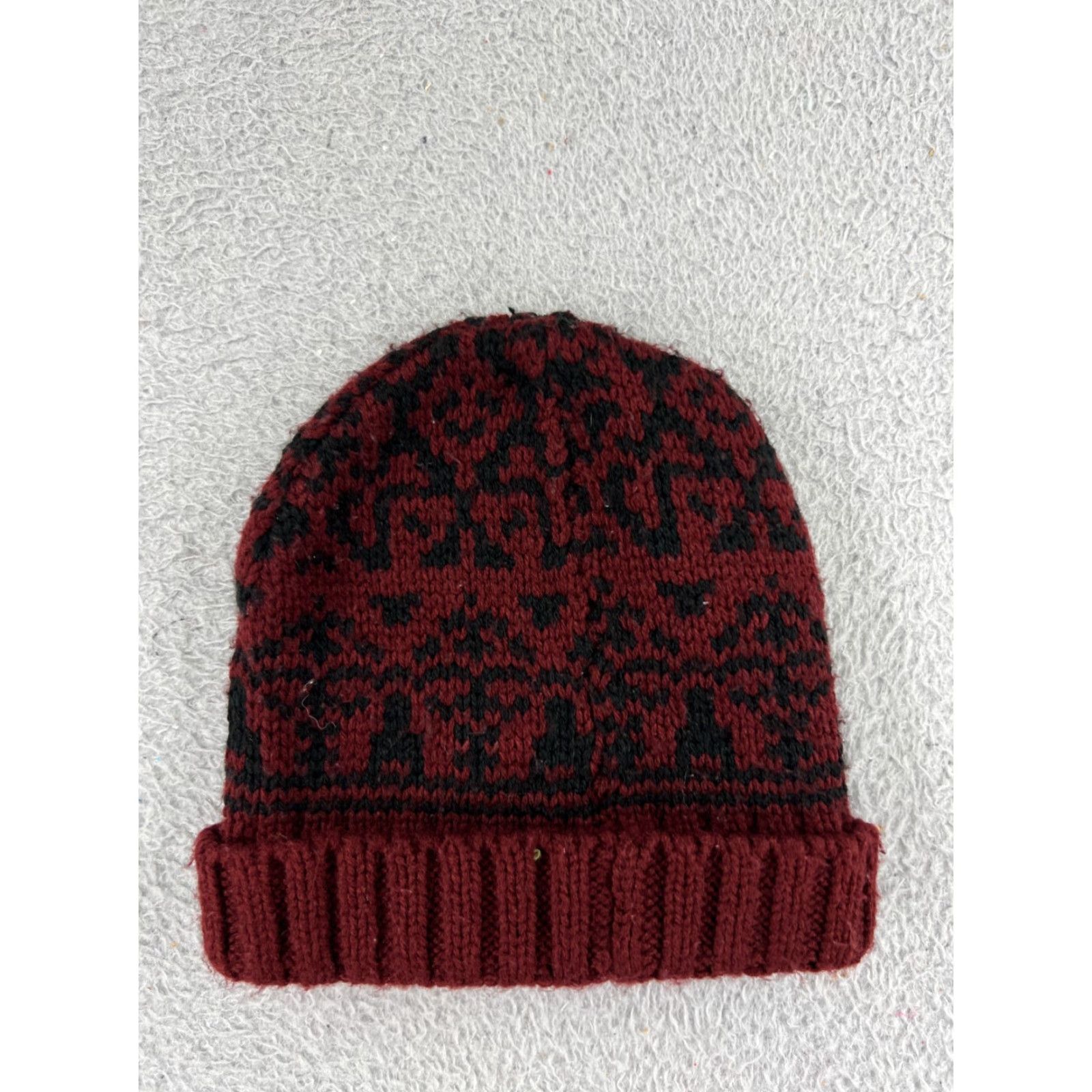 Cotton On Cotton On Beanie Hat Adult One Size Black Knit 100% Acrylic Beanie Ski Winter Mens) Size ONE SIZE - 2 Thumbnail