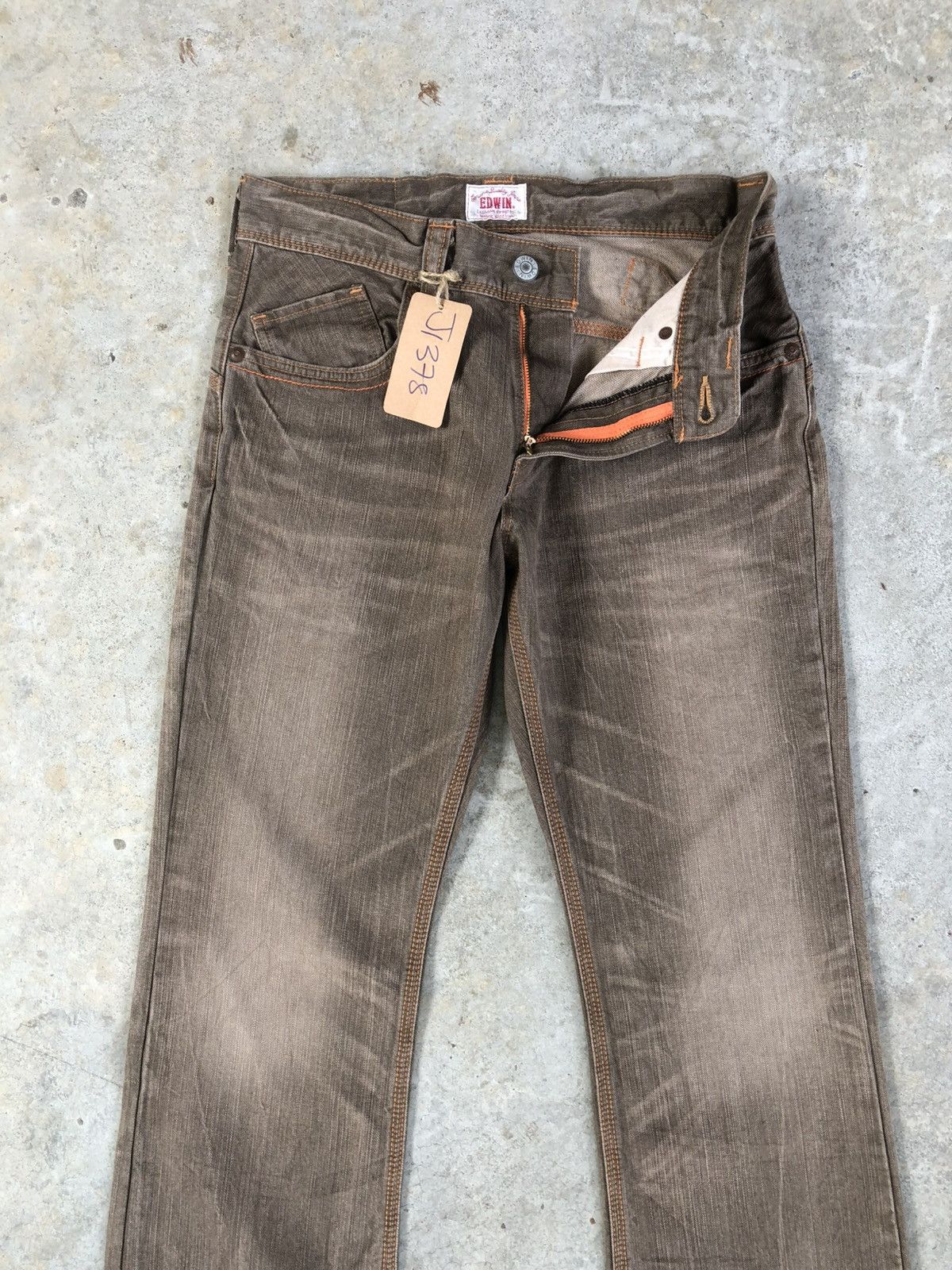 If Six Was Nine Japanese Edwin Exclusive Flared Jeans Distressed Bootcut Size US 31 - 3 Thumbnail