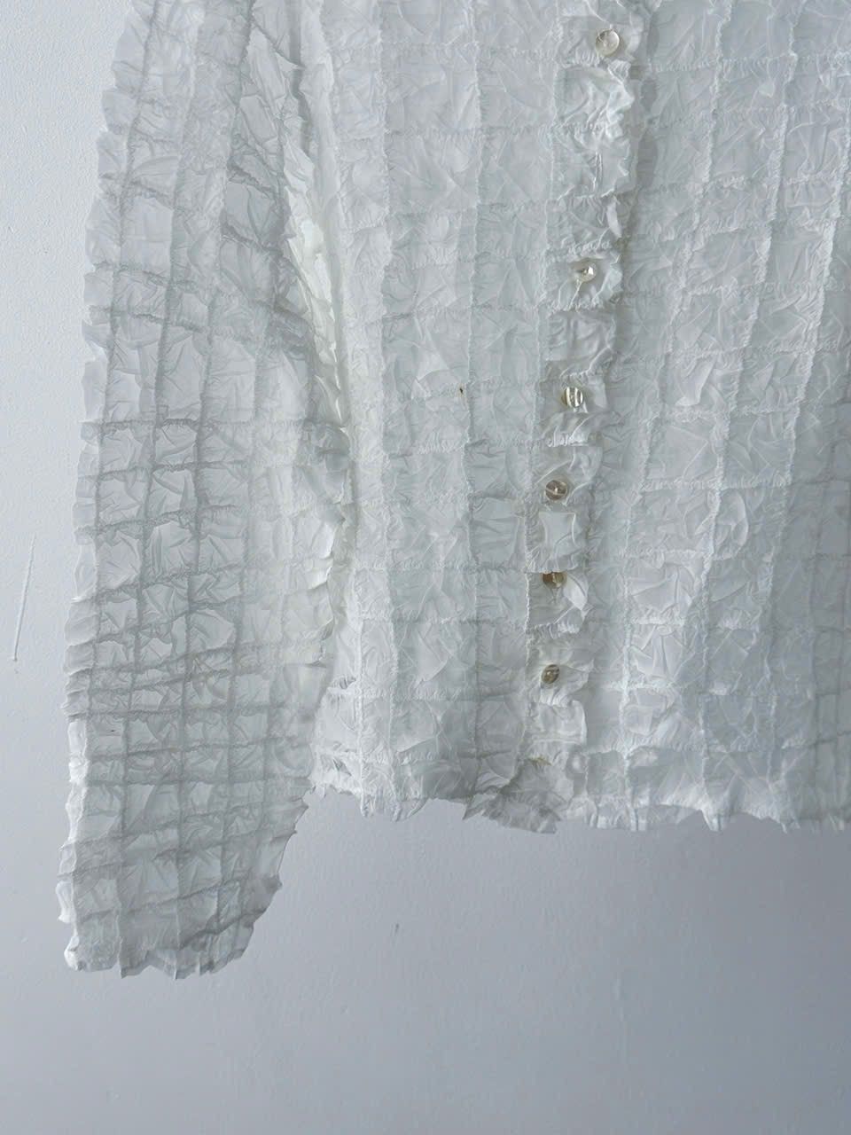 Yoshiyuki Konishi Yoshiki Hishinuma Peplum Pleated Blouse Size S / US 4 / IT 40 - 3 Thumbnail