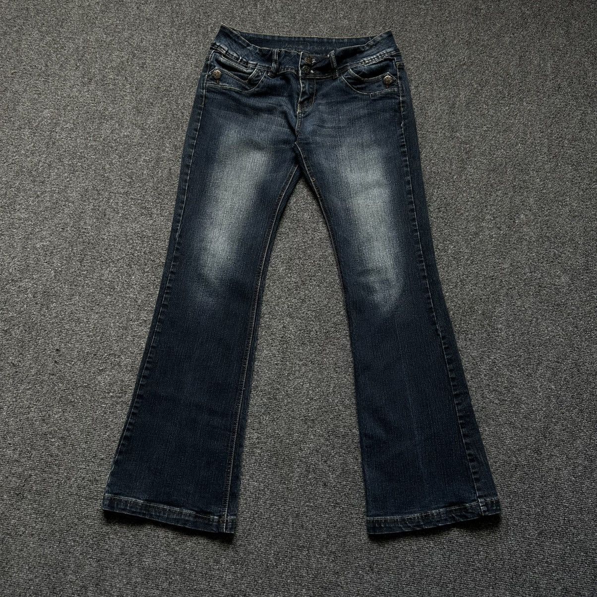 Y/Project VTG Jane Low Rise Flared Jeans Size R14 Y2K 00s USA Staff P Size 32" / US 10 / IT 46 - 2 Thumbnail