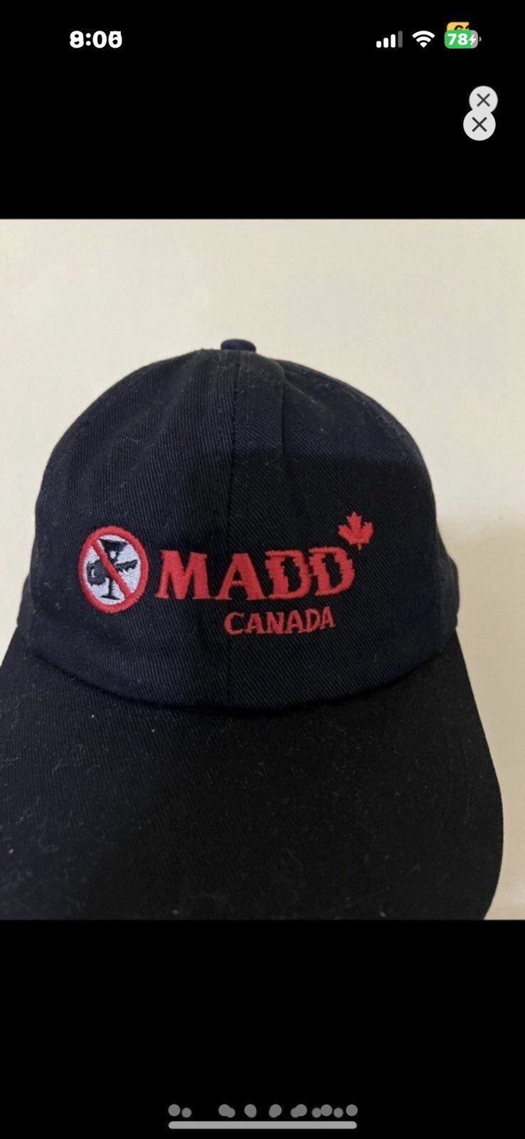Vintage ***FINAL DROP***RARE 90s MADD DRUNK DRIVING STRAPBACK CAP OS Size ONE SIZE - 2 Thumbnail
