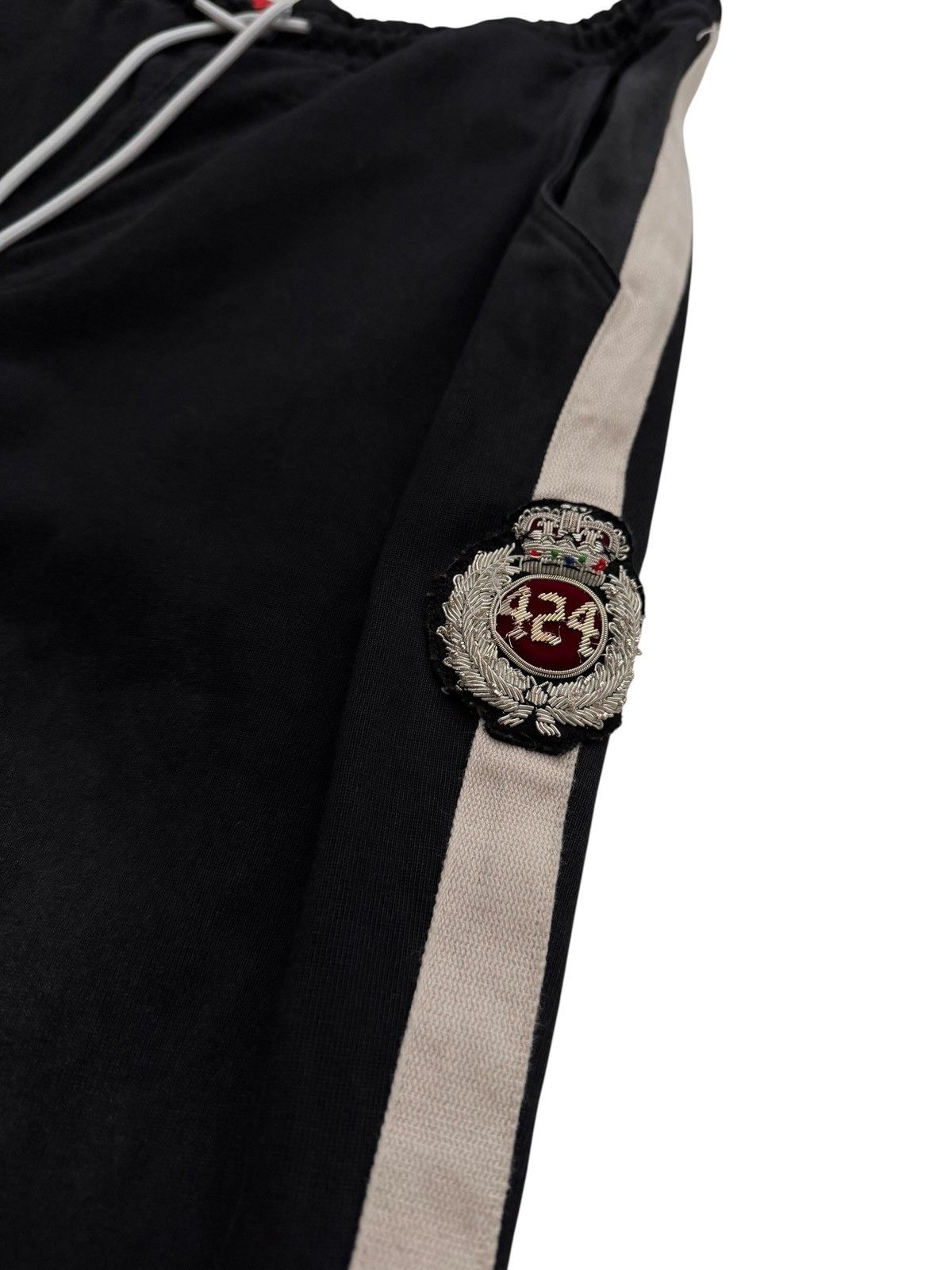 424 Academy Crest Baggy Stripe Jersey Fade Pants Size US 34 / EU 50 - 3 Thumbnail