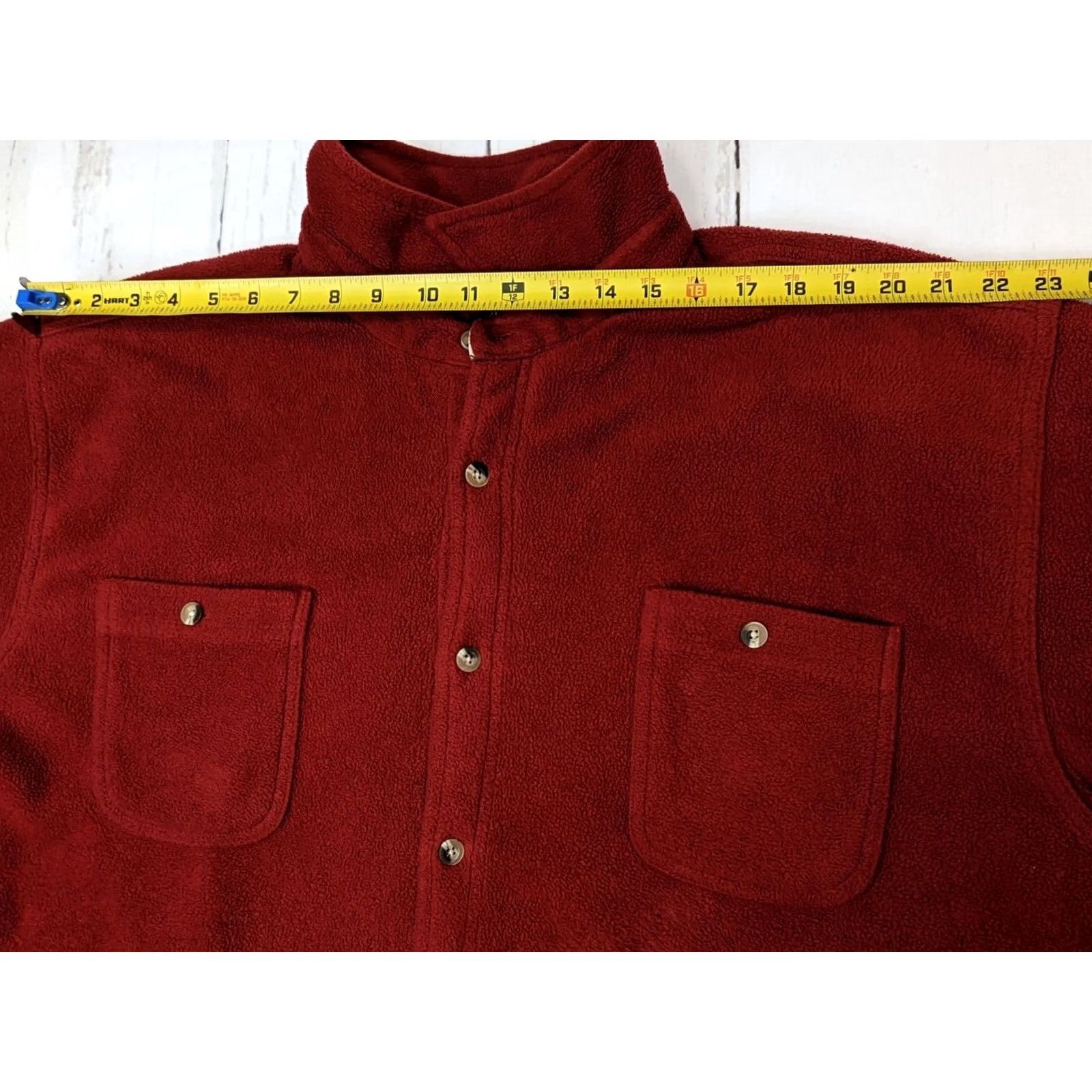 Vintage RedHead Mens XL Red Fleece Jacket Shacket Full Zip Plaid Lined Barn Work Coat Size US XL / EU 56 / 4 - 7 Thumbnail