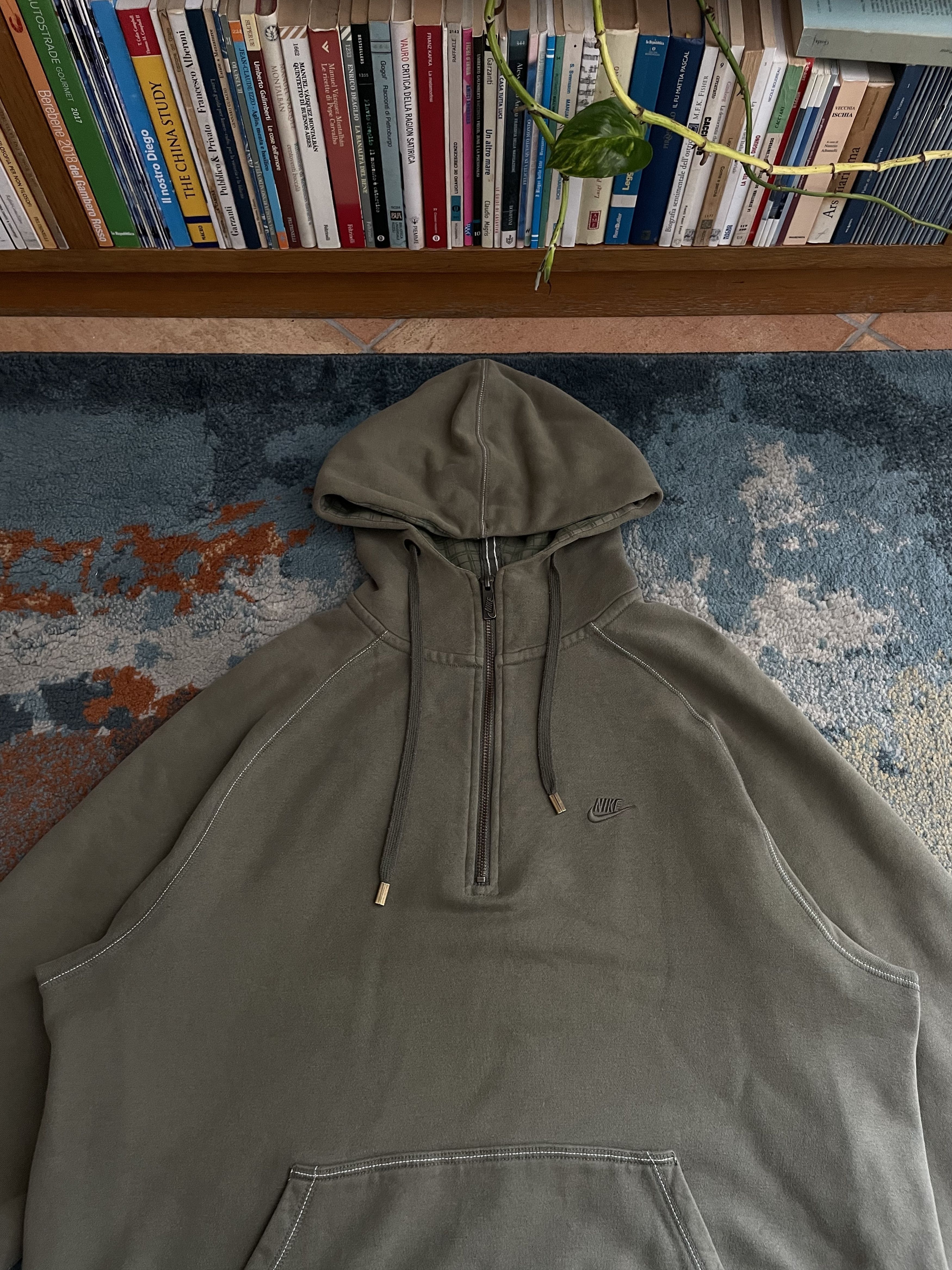 Nike Nike Vintage 1/4 Half Zip Hoodie Size US L / EU 52-54 / 3 - 2 Thumbnail