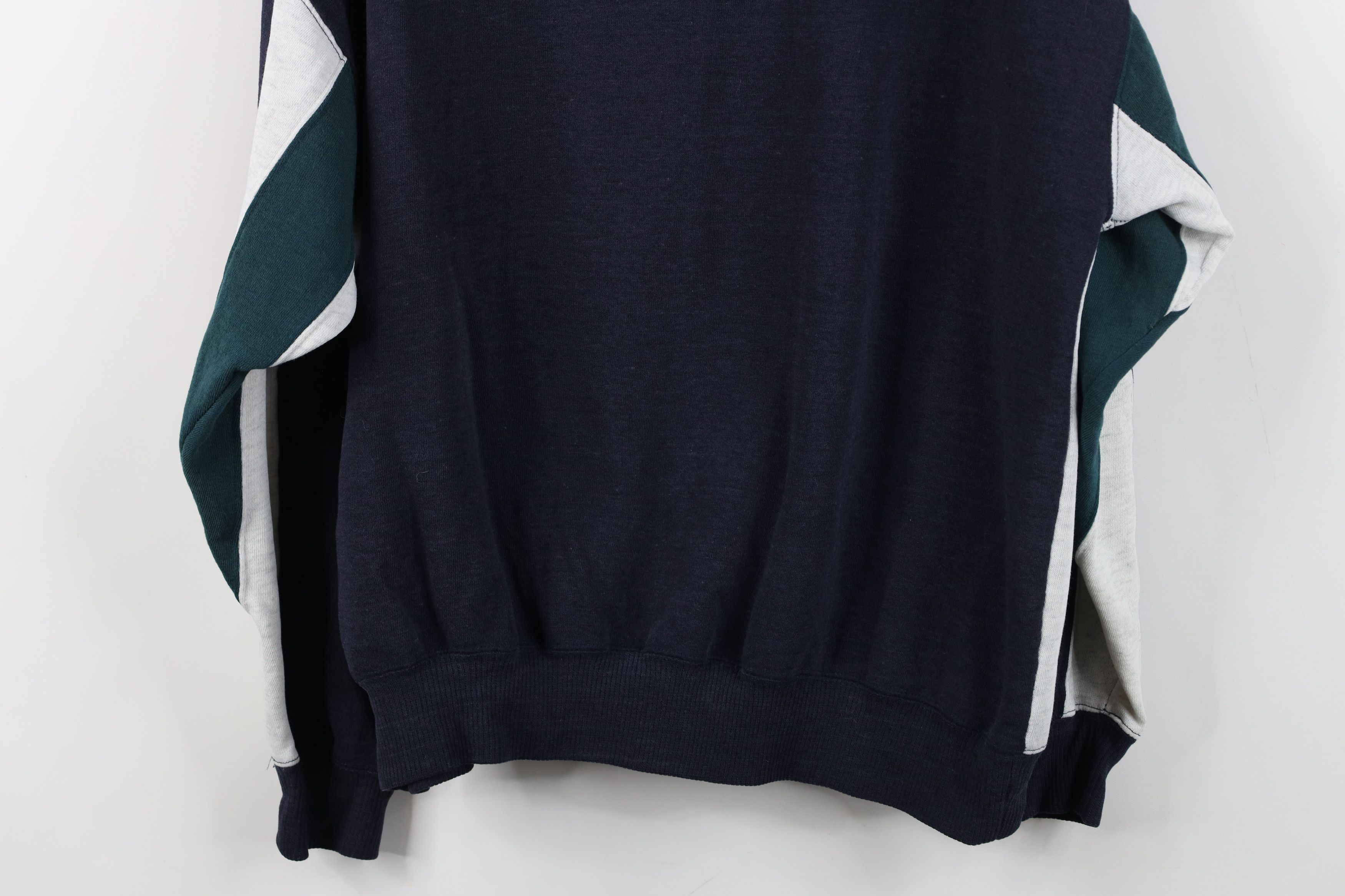 Vintage Vintage 90s Streetwear Striped Collared Pullover Sweatshirt Size US M / EU 48-50 / 2 - 14 Thumbnail