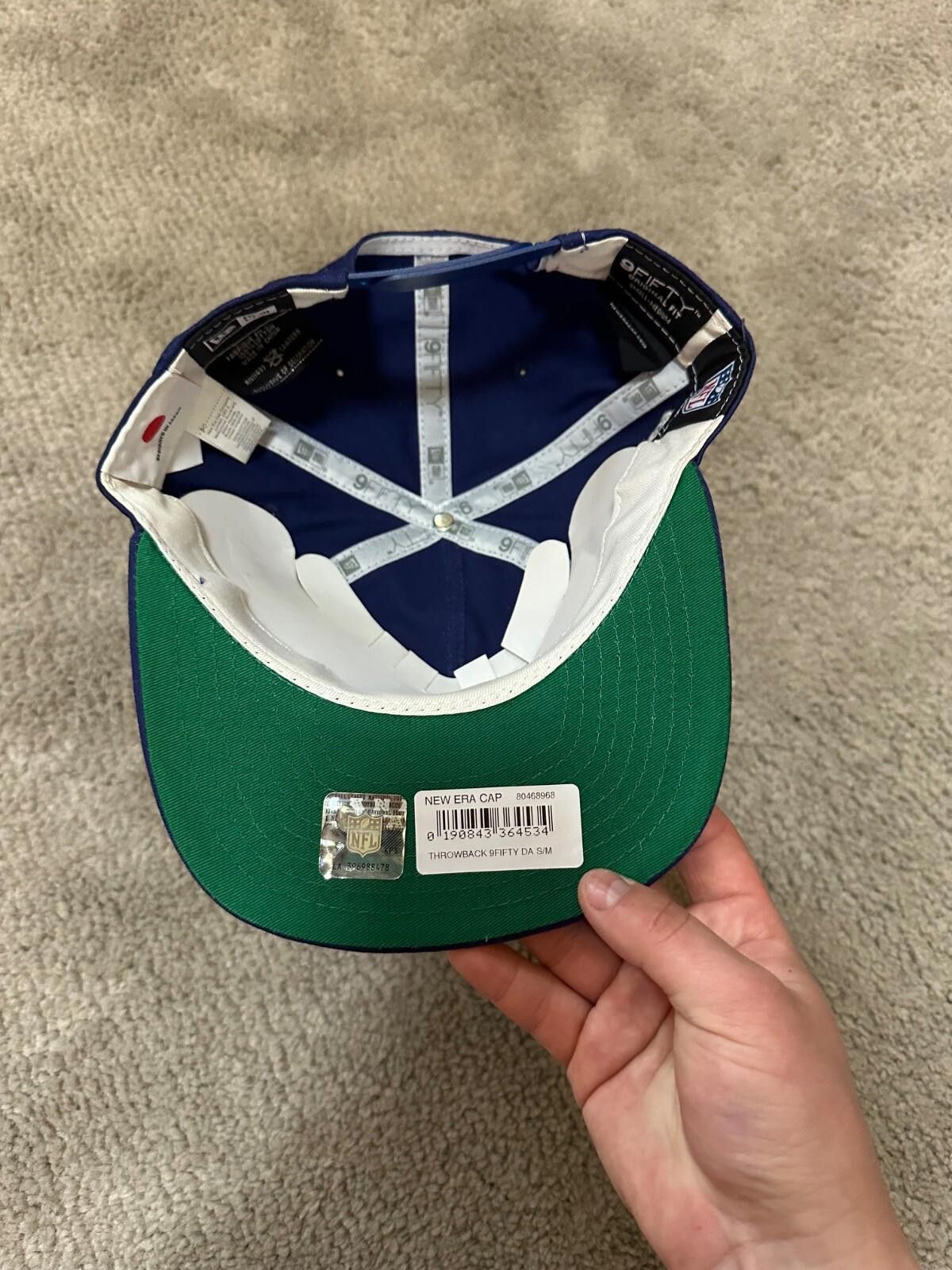 New Era New Era Dallas Cowboys 9Fifty Script Navy Snapback Hat Cap Size ONE SIZE - 6 Thumbnail
