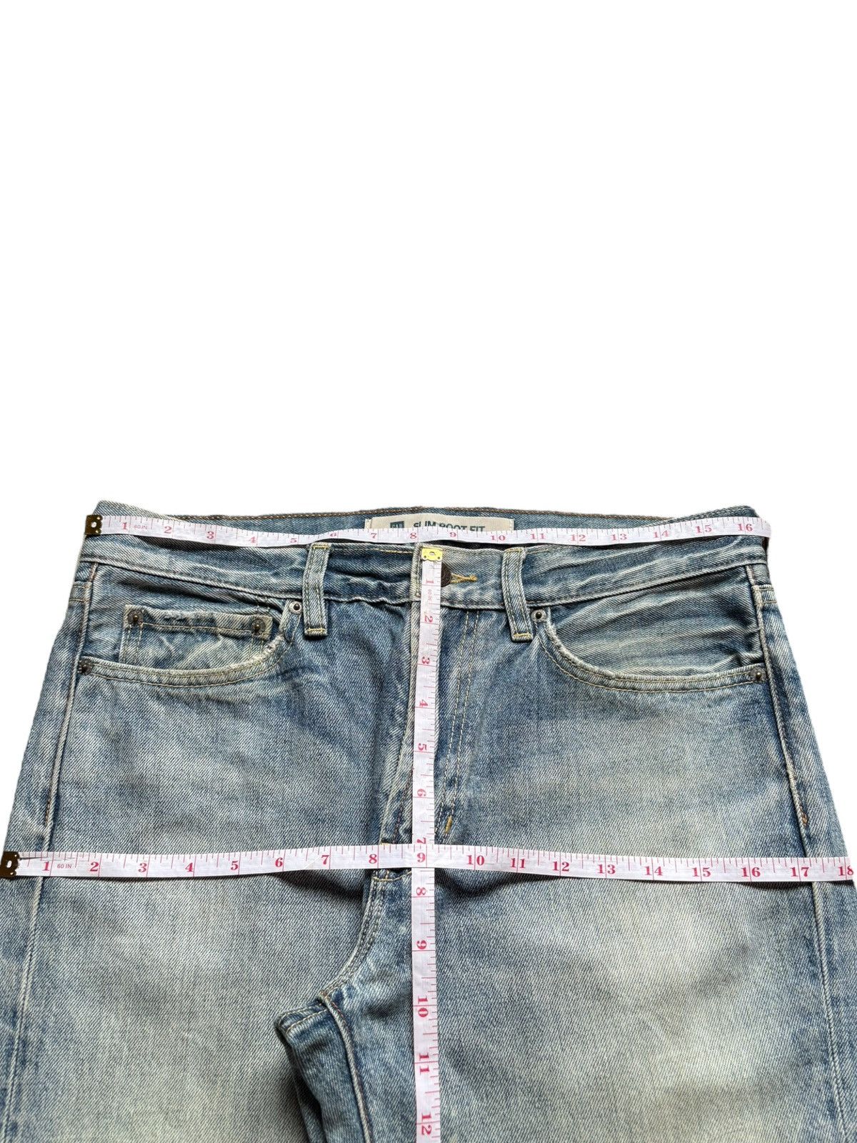 Gap Vintage Gap Mud Wash Distressed Bootcut Jeans Size US 33 - 13 Thumbnail