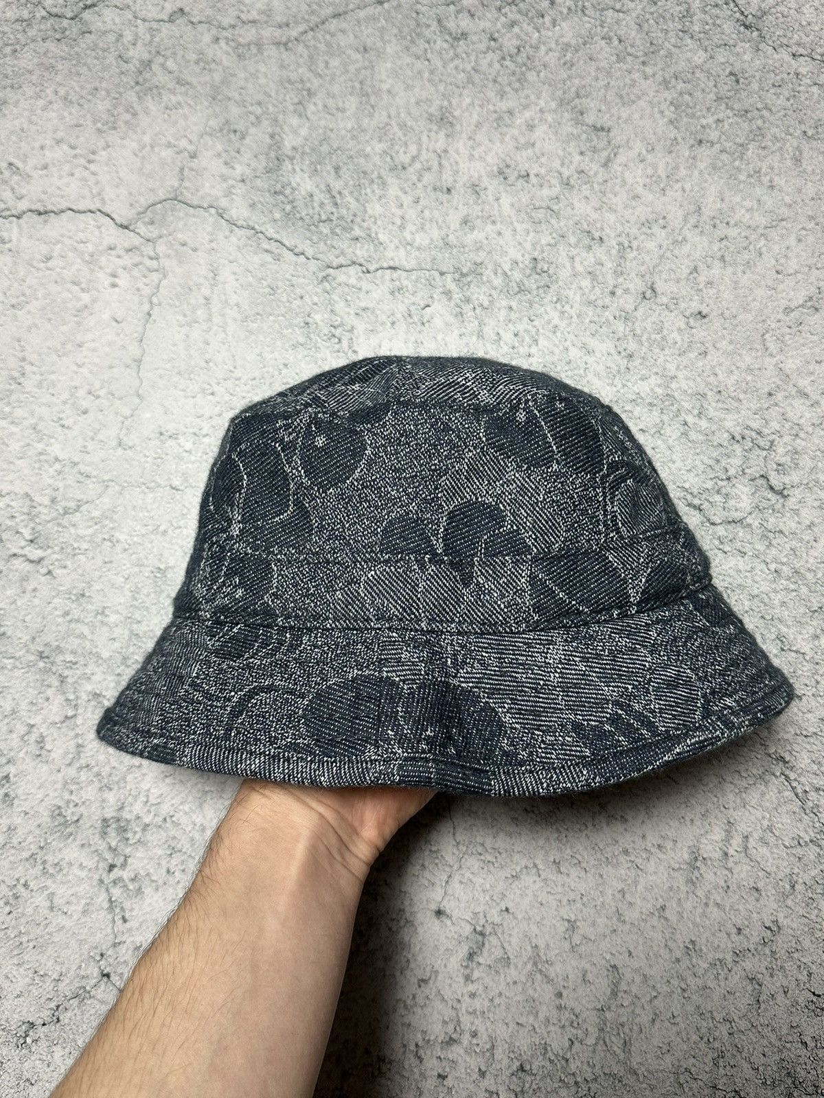 YMC YMC You Must Create London Denim Floral Bucket Hat Size ONE SIZE - 4 Thumbnail