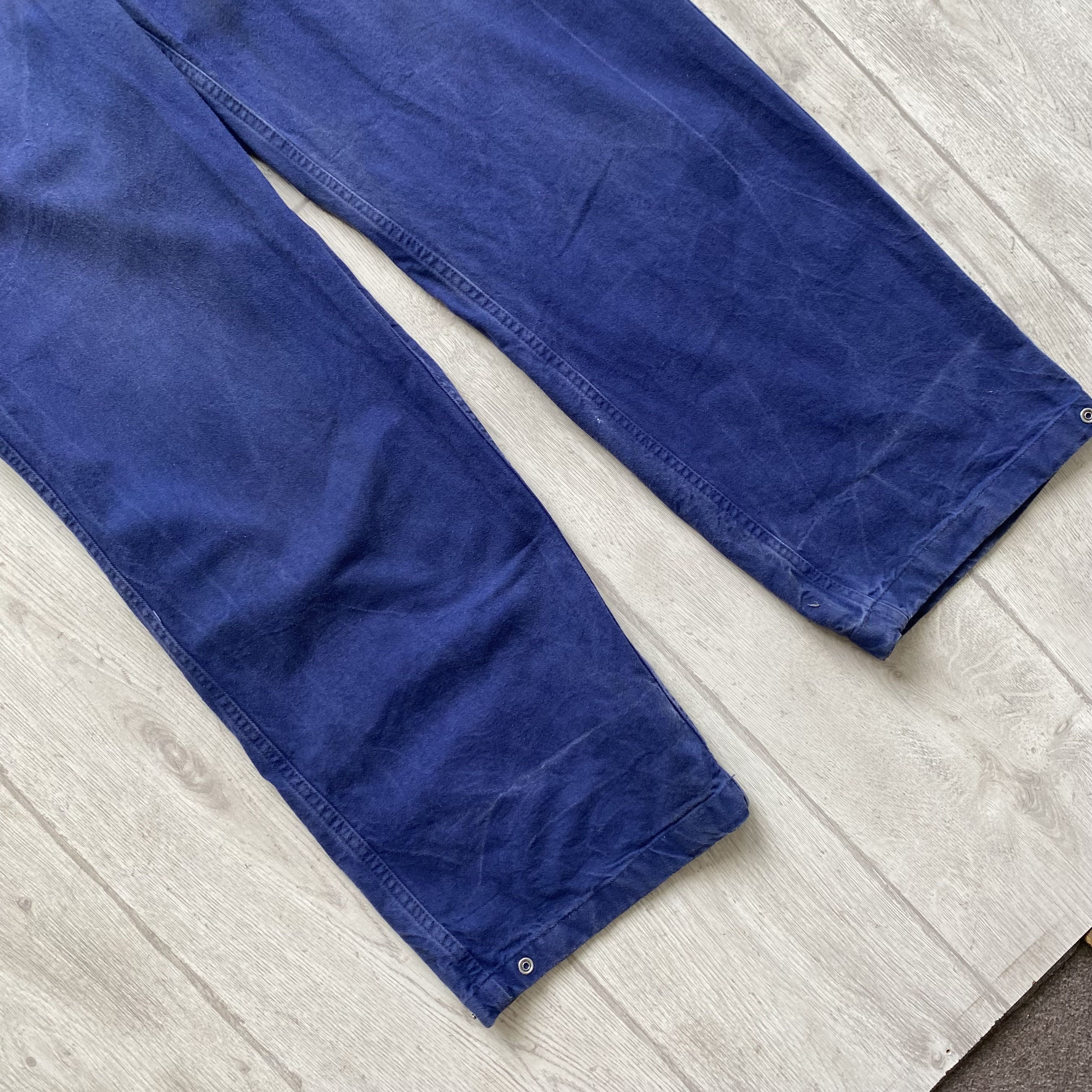 Le Laboureur ⚙️ Vintage 90s Faded French Coverall Sanfor worker jumpsuit Size US 32 / EU 48 - 11 Thumbnail