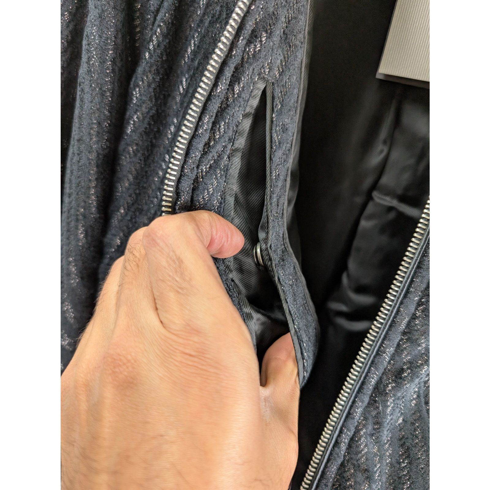 Tom Ford o1rshd1 Wave Jacquard Bomber Jacket in black 48 Size US M / EU 48-50 / 2 - 8 Thumbnail
