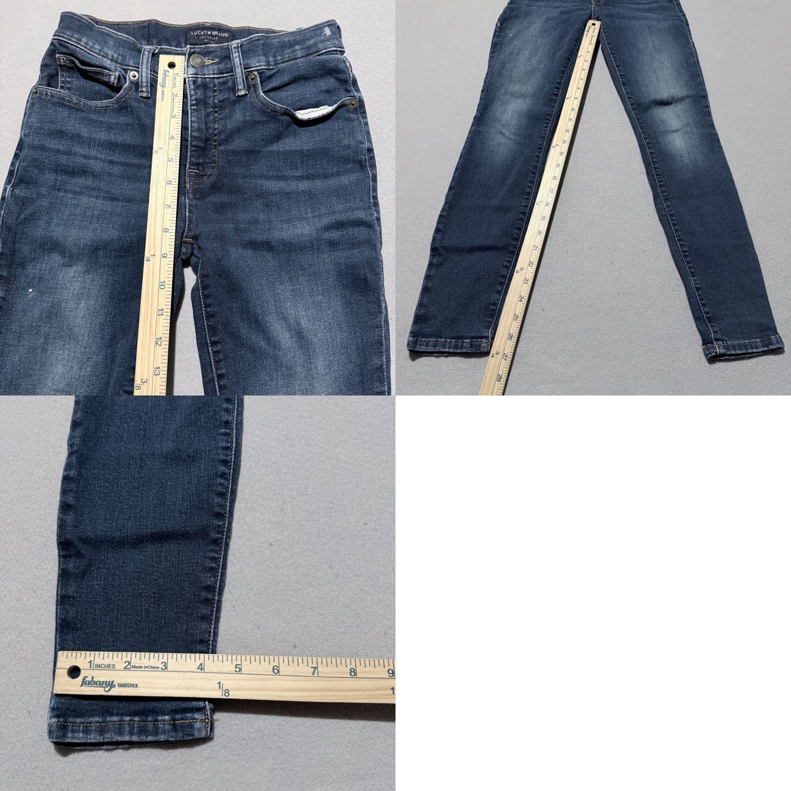 Lucky Brand Lucky Brand Skinny Jeans Women's Blue Denim Mid-Rise Zip-Fly Slim Fit - 2 Size 26" / US 2 / IT 38 - 9 Thumbnail