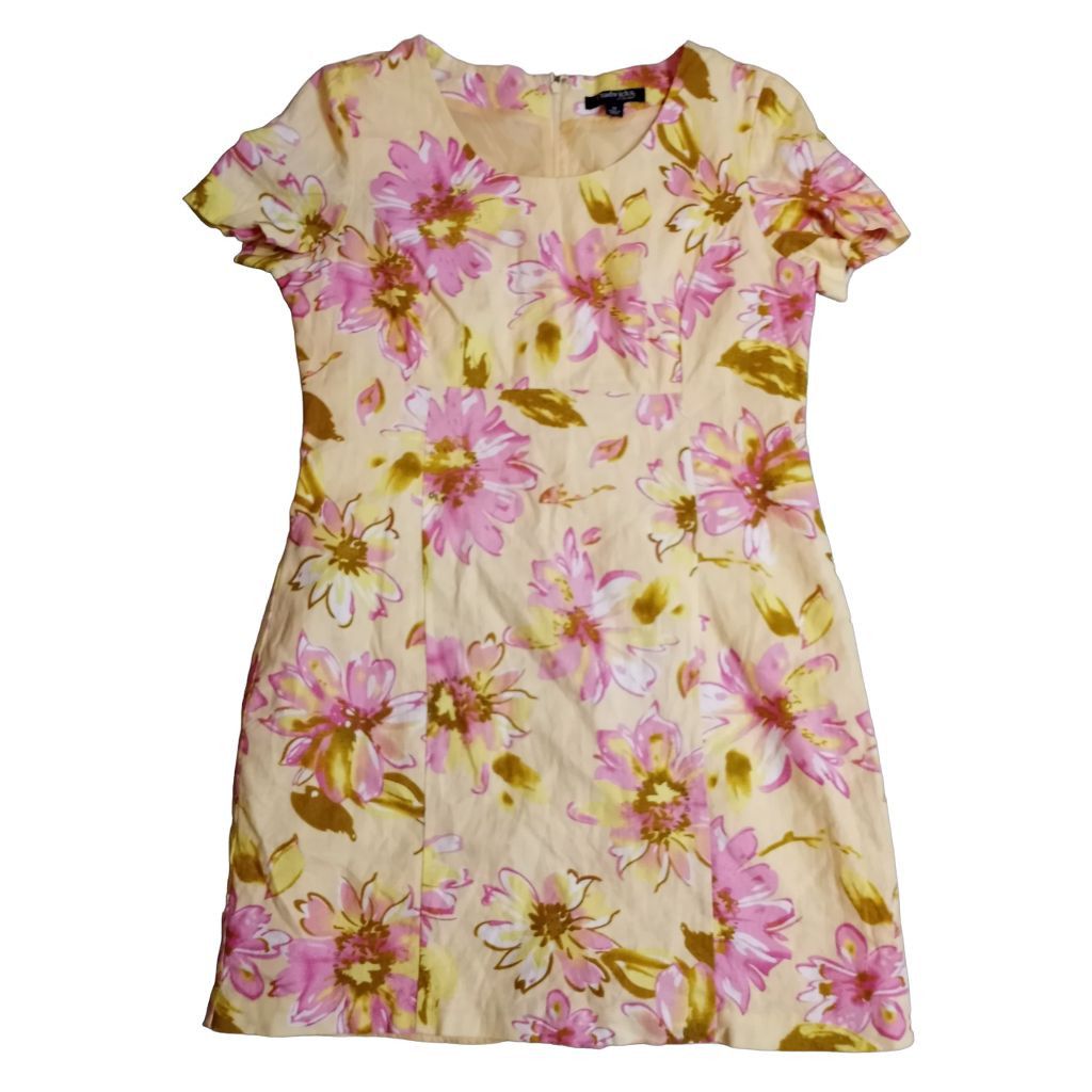 Other Chadwick's of Boston Floral Midi Dress Yellow/ Pink Size 12 Size XL / US 12-14 / IT 48-50 - 1 Thumbnail