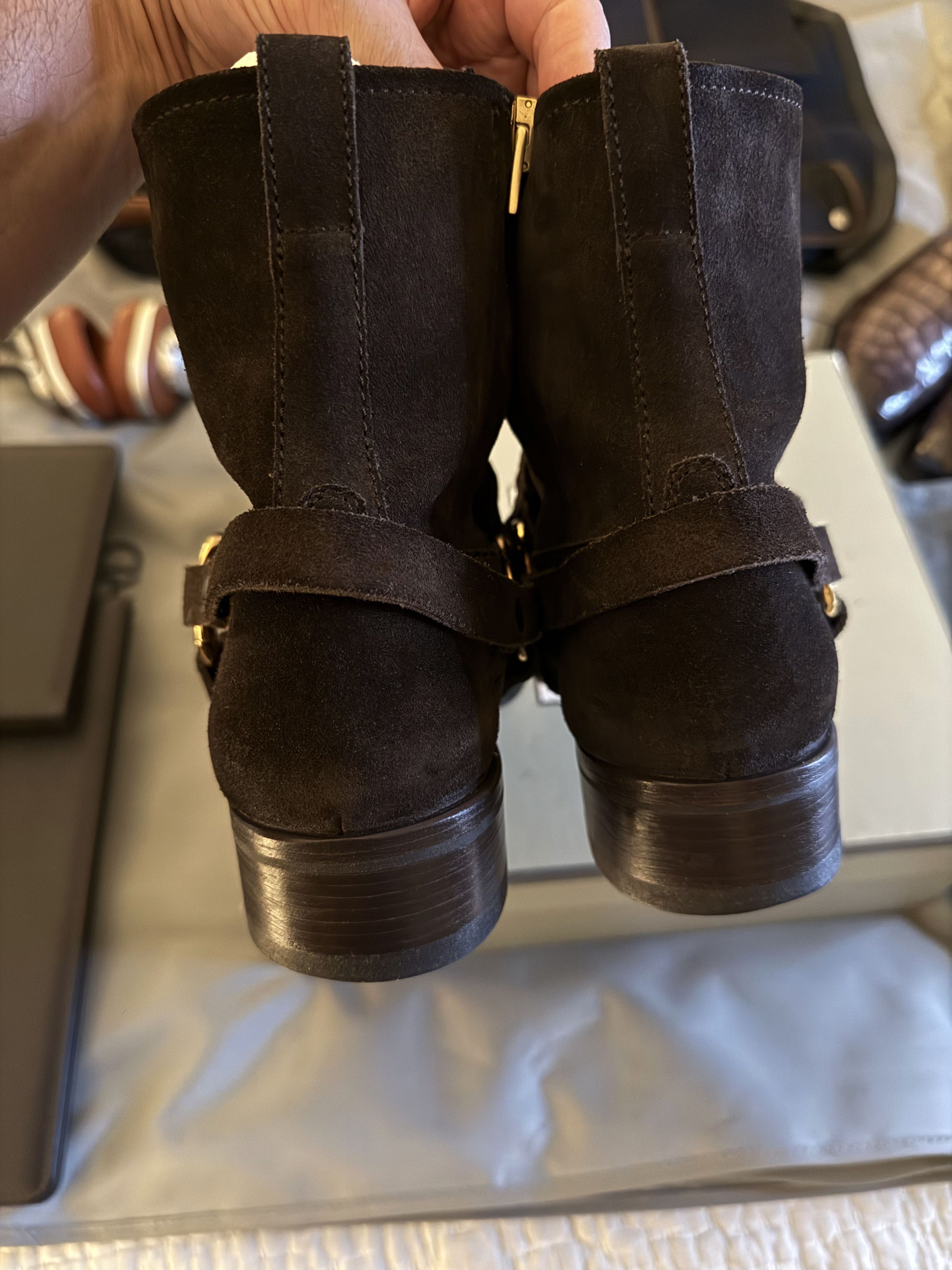 Tom Ford Best Dressed RARE $2,150 w/Tax TOM FORD Suede Harness Boots Size US 10.5 / EU 43-44 - 9 Thumbnail