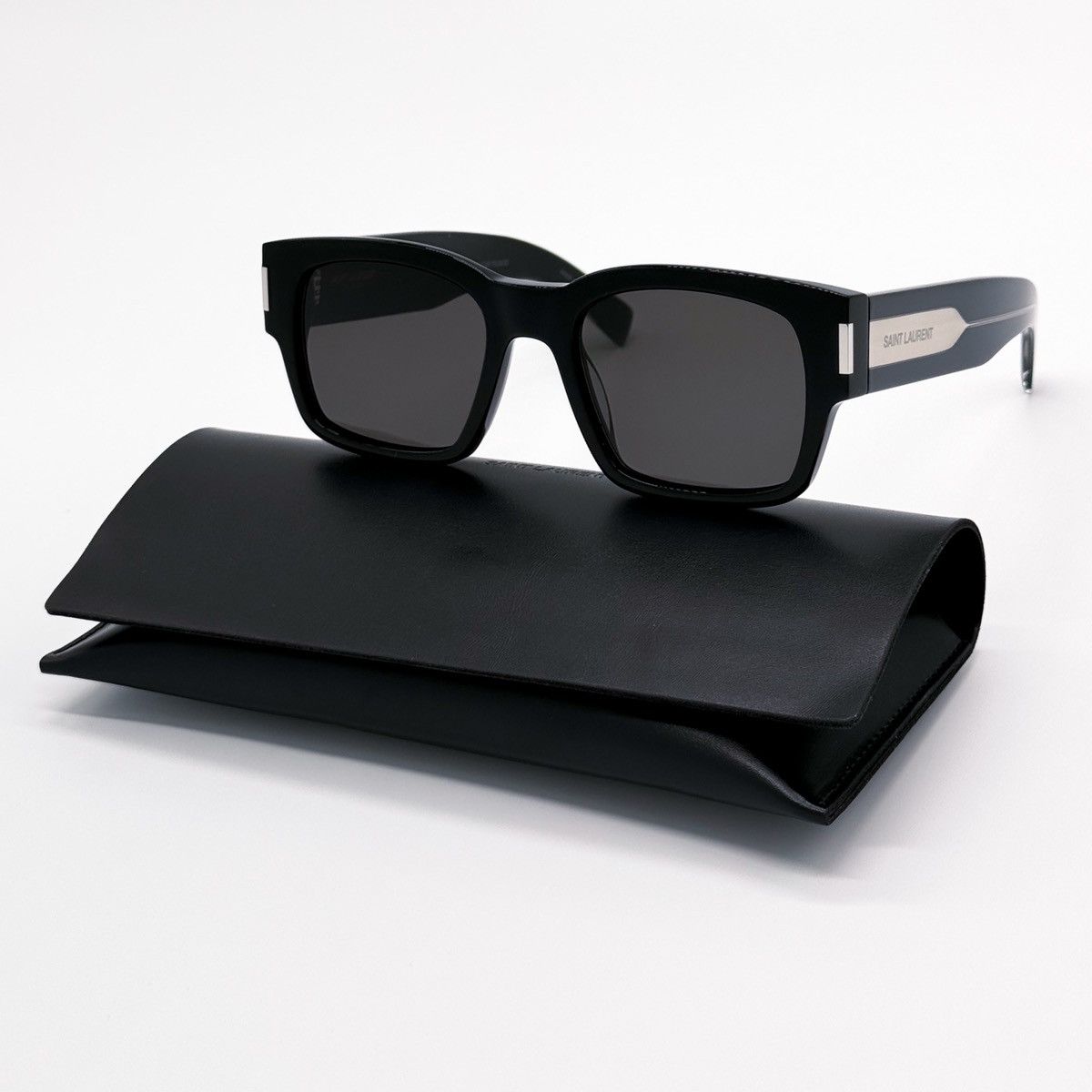 NEW SAINT LAURENT SL605 LUNA 002 SUNGLASSES WOMEN SQUARE BLACK EYEWEAR SL 605 0YS000480__1100A1_030A.png main image 2