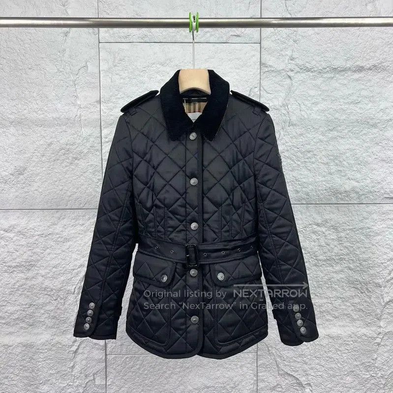 Burberry Burberry Black Quilted Cotton Women's Jacket. Size XXS / US 00 / IT 34 - 1 Thumbnail