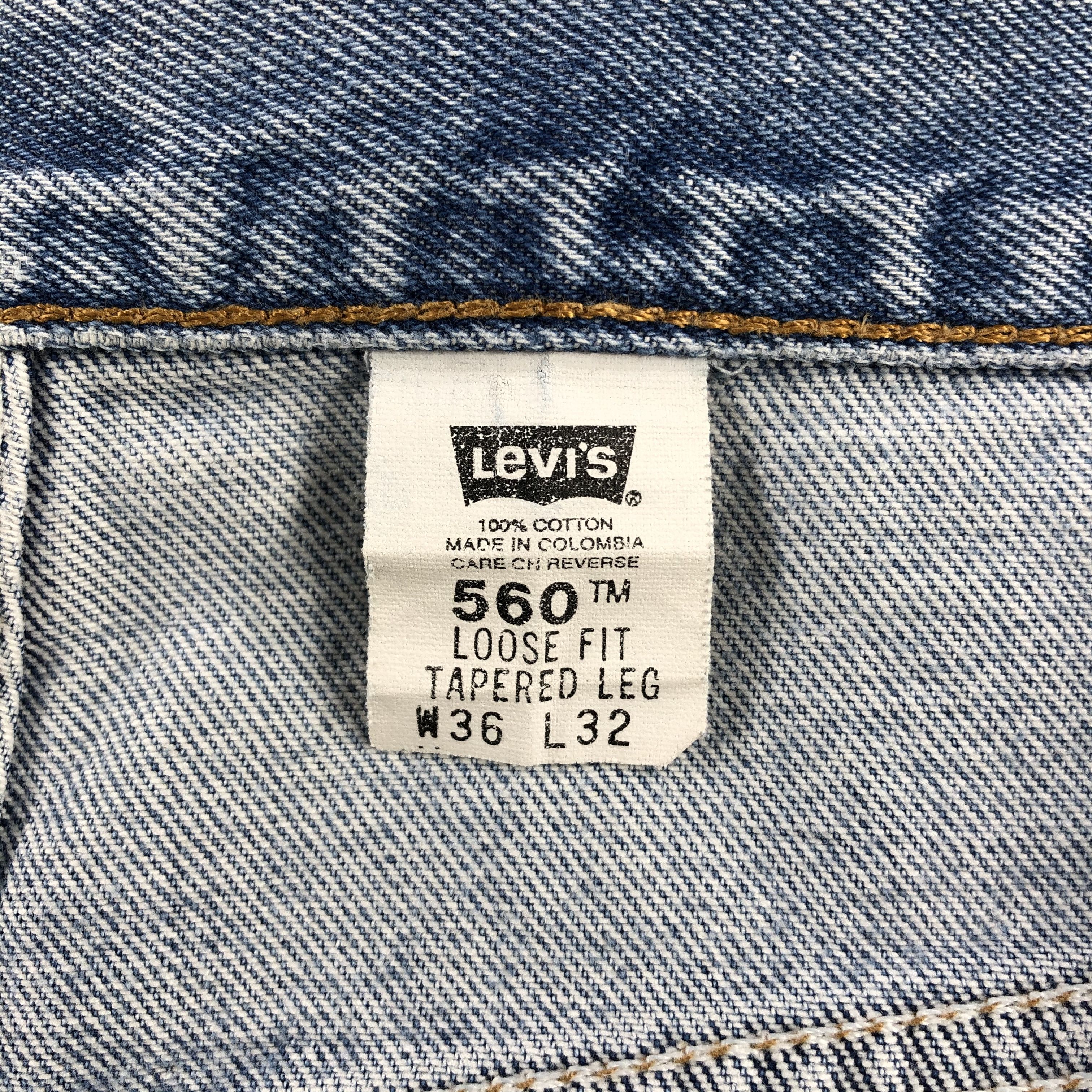Levi's × Vintage Vintage 90s Light Wash Levis 560 Jeans-JM1302 Size US 37 - 11 Thumbnail