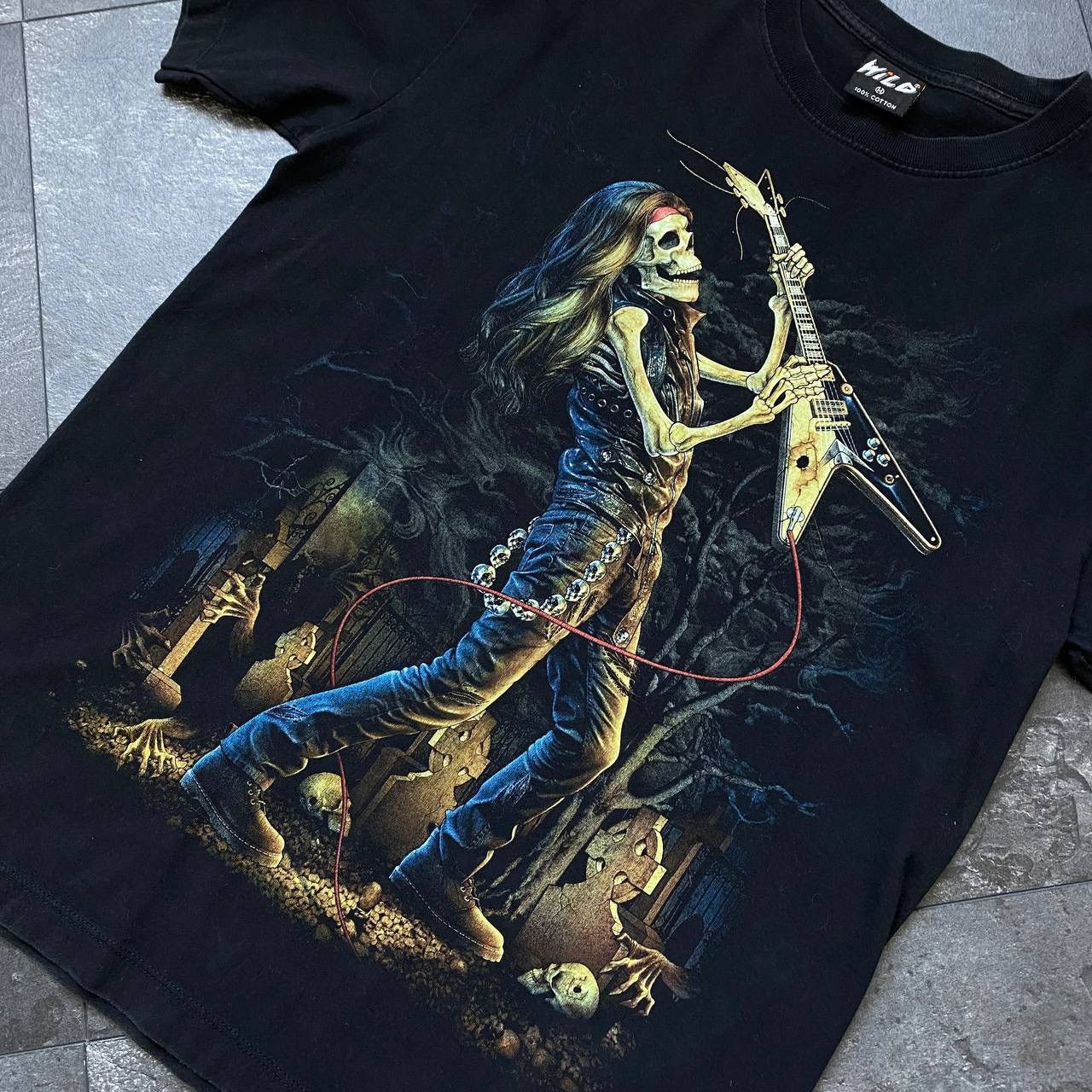 Vintage Vintage wild big skulls logo tee shirts Size US M / EU 48-50 / 2 - 2 Thumbnail