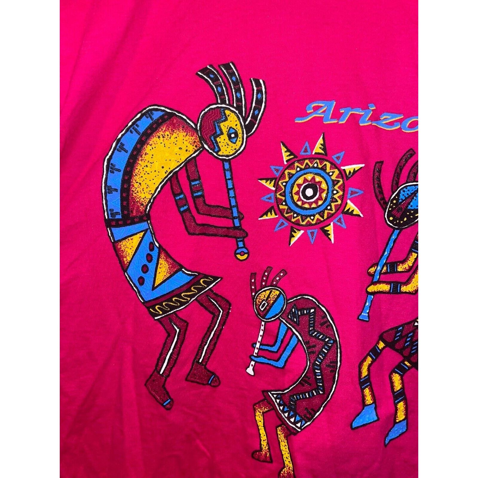 Jerzees Vintage Arizona Aboriginal Shirt Native American Tee 90s VTG Size US L / EU 52-54 / 3 - 6 Thumbnail