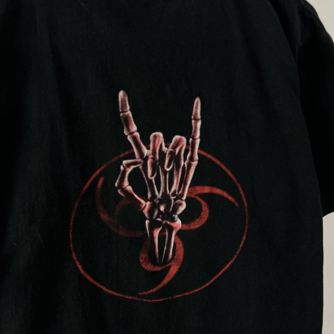 Vintage Vintage Tee 666 Big Print Spiral Skulls Dead Rock Horror Size US M / EU 48-50 / 2 - 7 Thumbnail