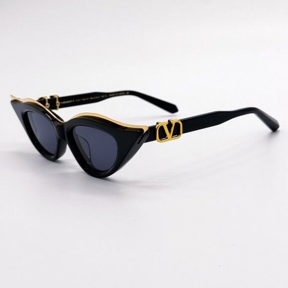 Valentino NEW VALENTINO V-GOLDCUT-II VLS-114A WOMEN BLACK SUNGLASSES Size ONE SIZE - 7 Thumbnail