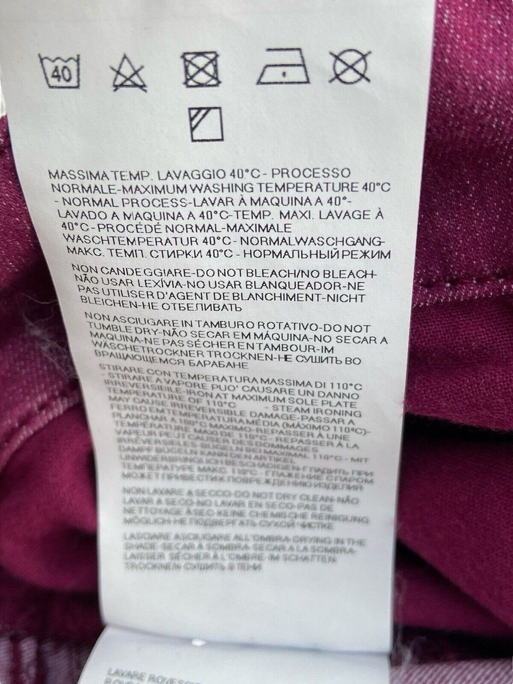 Armani AJ Armani Jeans Women Stretchy Denim EUR 27 USA 27 Purple Size 27" / US 4 / IT 40 - 11 Thumbnail
