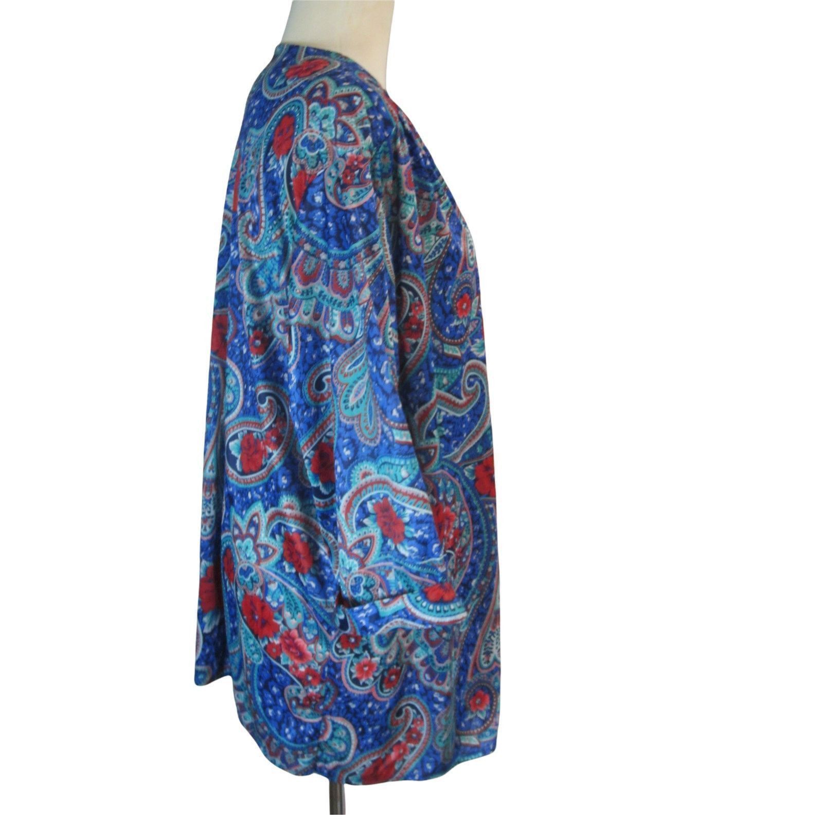 Vintage Vintage Aimee of California Floral Button-Up Blouse 22W Size XXL / US 16-18 / IT 52-54 - 6 Thumbnail