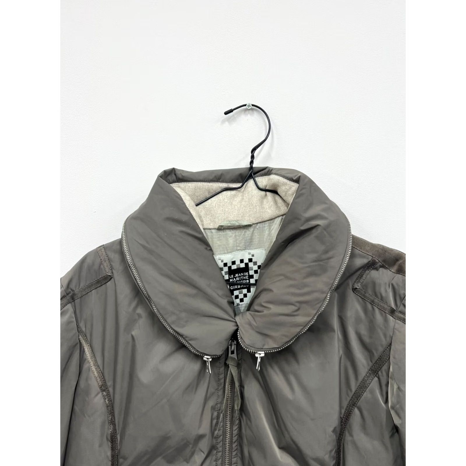 Vintage Le Jean de Marithe Francois Girbaud Down Jacket Puffer Coat XL Beige Womens Jacket, Beiges, Down Feather Insulation, Regular Fit, Long Sleeve Size 40" / US 18 - 4 Thumbnail