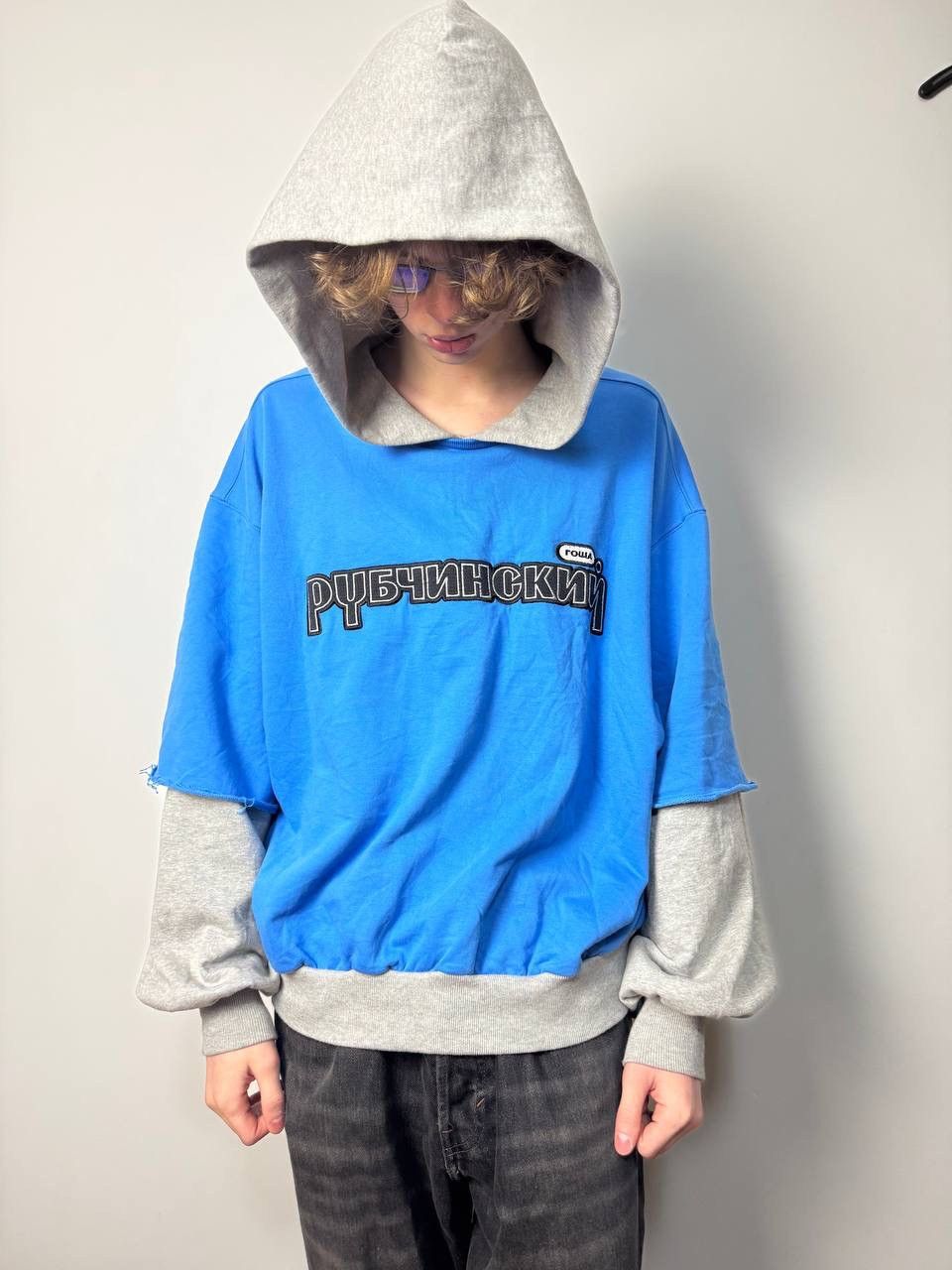 Gosha Rubchinskiy Combo Hoodie | Grailed