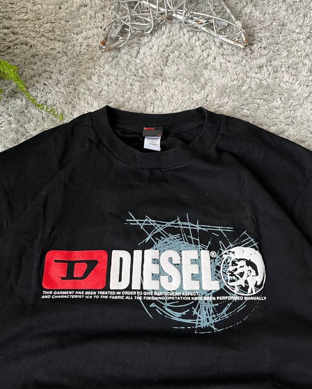 Diesel × Japanese Brand Diesel T-Shirt Streetwear Archive Opium Big Logo Rare Y2k Size US XL / EU 56 / 4 - 6 Thumbnail