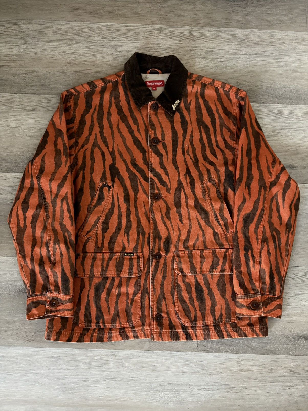 Supreme NEW Supreme Barn Coat Tiger Stripe SS21 Work Jacket | Grailed