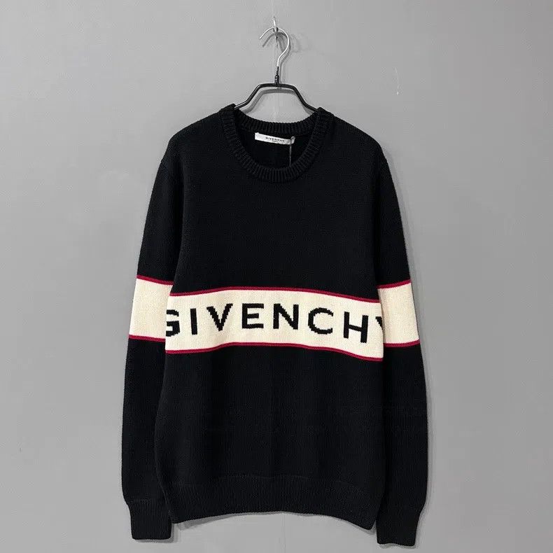 Givenchy Givenchy Classic Striped Logo Sweater Size US M / EU 48-50 / 2 - 1 Thumbnail