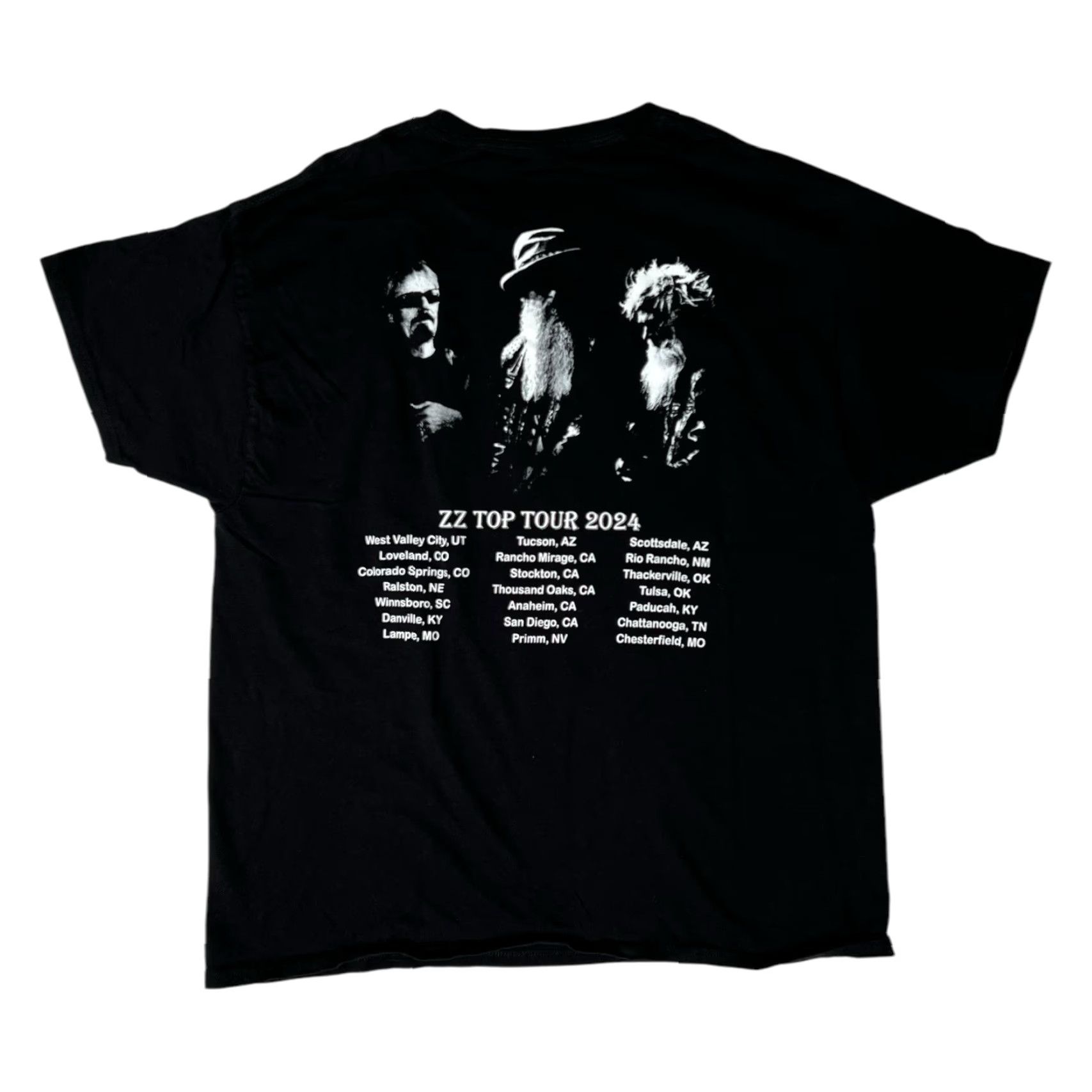 Vintage ZZ Top The Elevation US Tour 2024 Black T-Shirt XL Concert Merch Short Sleeve Crew Neck Men Size US XL / EU 56 / 4 - 3 Thumbnail