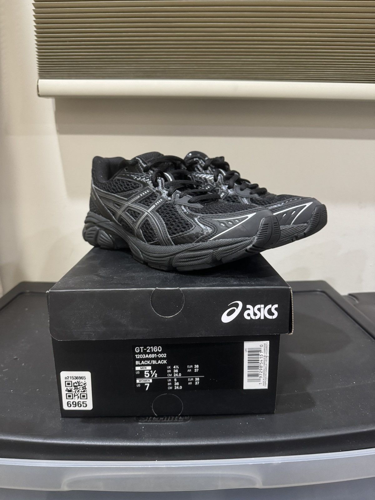 Asics × JJJJound Asics X JJJJound GT-2160 Black Men’s US 5.5 / Women’s US 7 Size US 5.5 / EU 38 - 4 Thumbnail