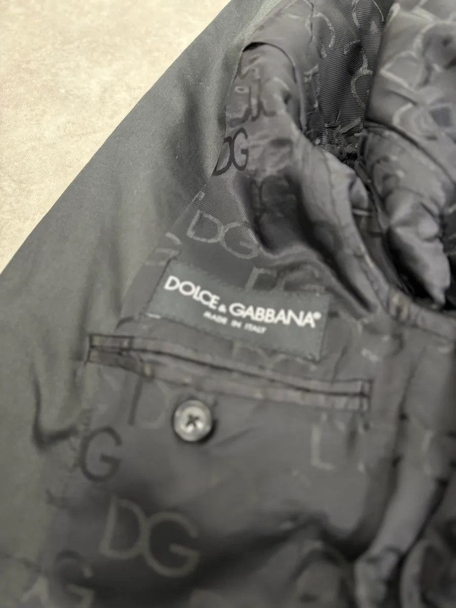 Dolce & Gabbana 2000s Dolce & Gabbana Classy Black Blazer Jacket Size 42R - 9 Thumbnail