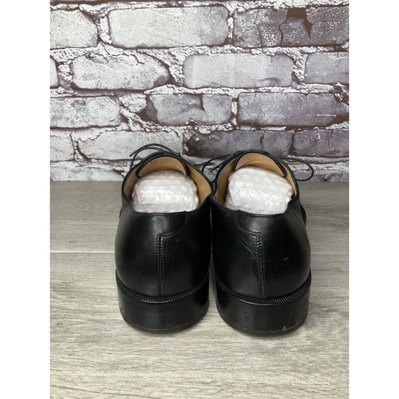 Salvatore Ferragamo Salvatore Ferragamo Black Leather Cap Toe Dress Shoes Oxford Size US 10.5 / EU 43-44 - 5 Thumbnail