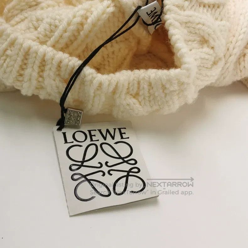 Loewe Loewe Off-white chunky knit sweater Size S / US 4 / IT 40 - 3 Thumbnail