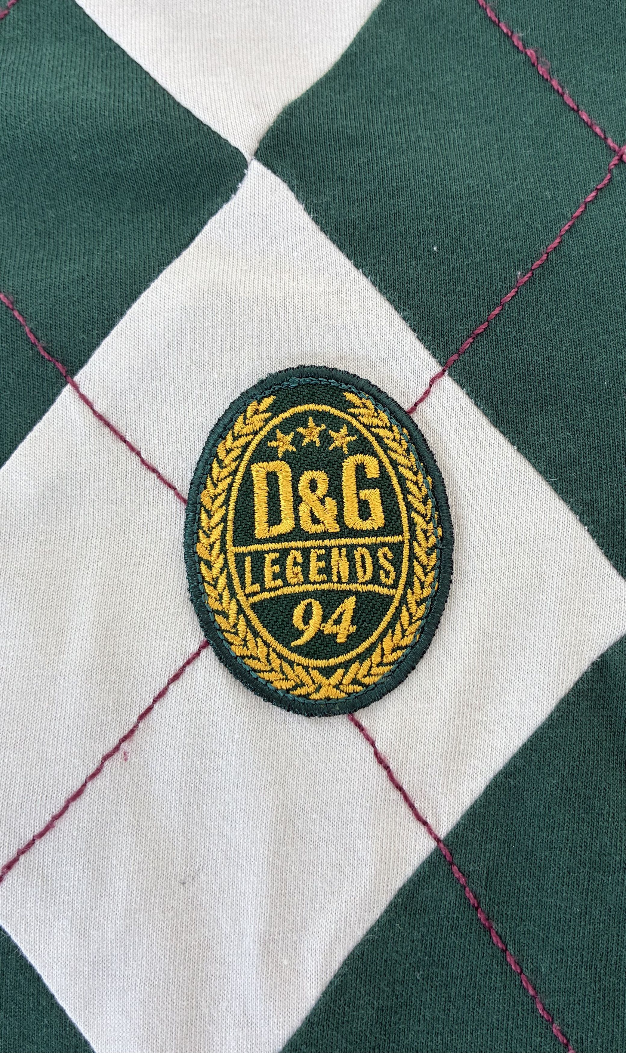 Dolce & Gabbana Dolce & Gabbana Y2K Vintage Argyle Polo Size XL / US 12-14 / IT 48-50 - 4 Thumbnail