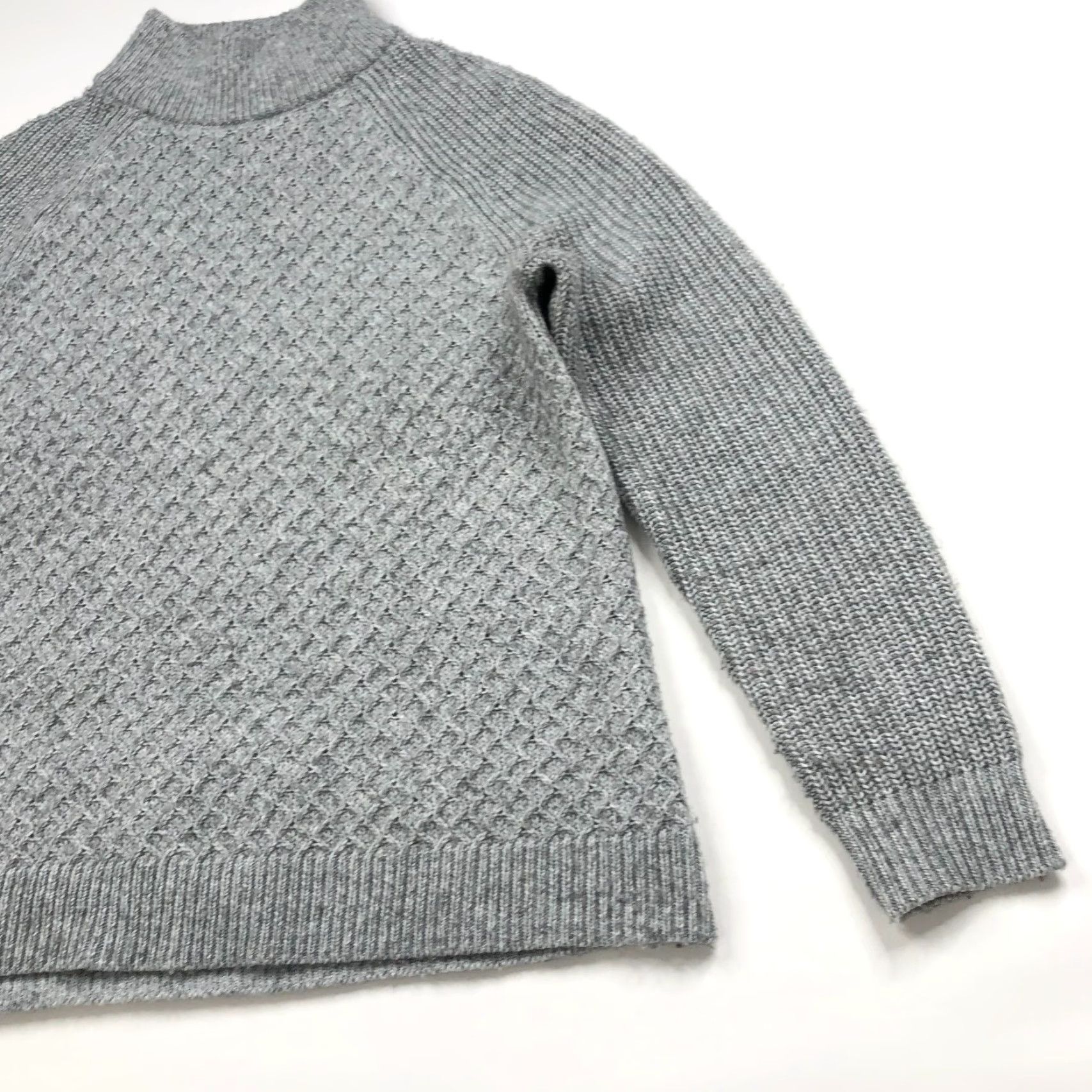 Talbots Talbots Petites Large Petite PL Knit Mock Neck Pullover Sweater Gray Shirt Ladies Mens Womens Girls Boys Size L / US 10 / IT 46 - 2 Thumbnail
