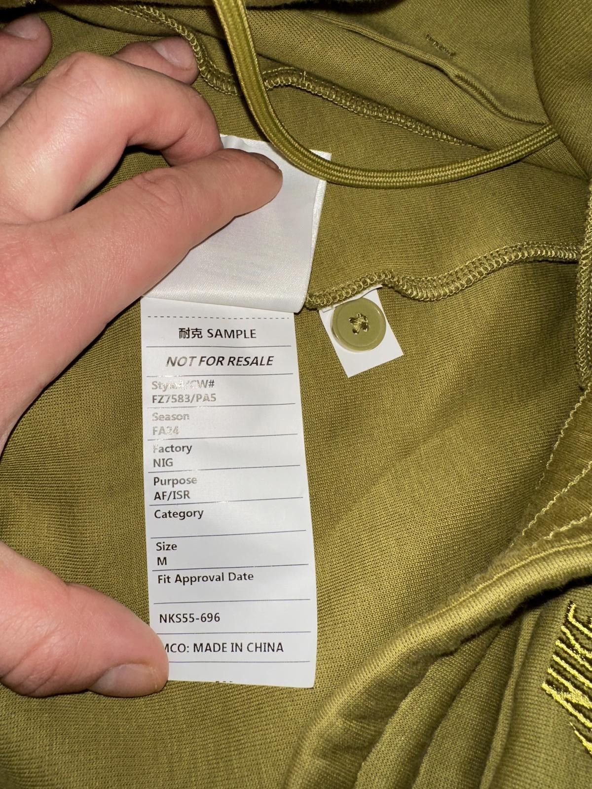 Nike Nike Tech Men's Tailored Fleece Pants Sample Size US 32 / EU 48 - 12 Thumbnail
