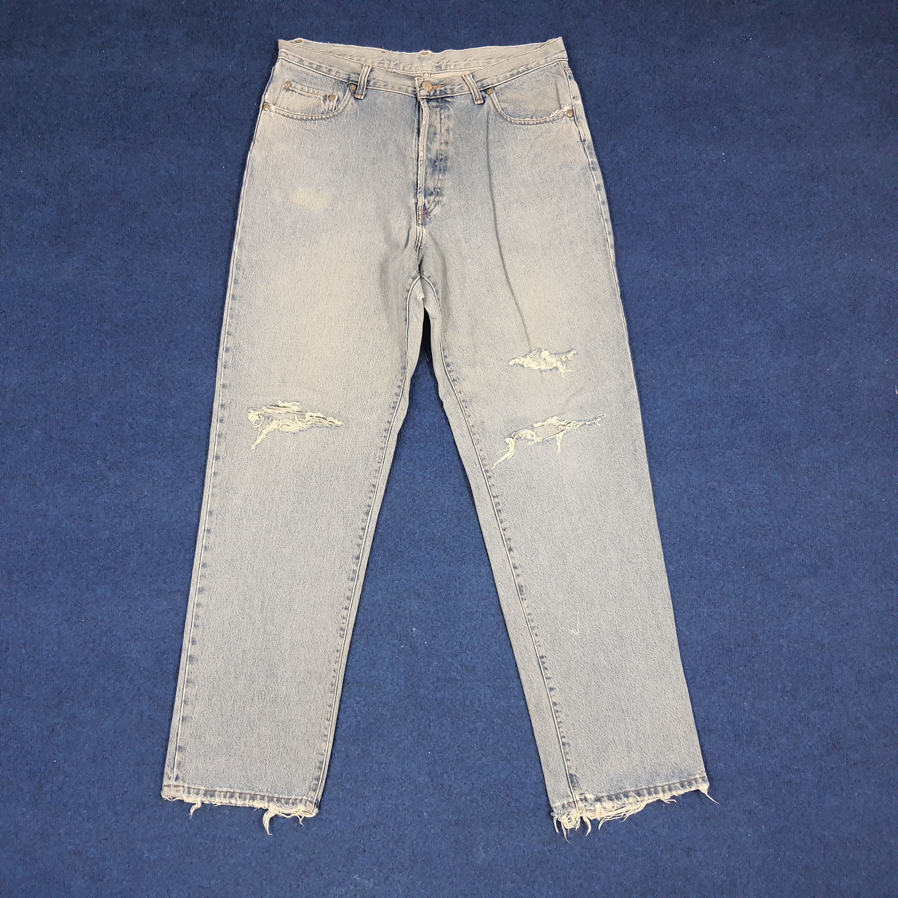 RRL Ralph Lauren × Vintage Vintage RRL Ralph Lauren Distressed Jeans Size US 34 / EU 50 - 1 Thumbnail