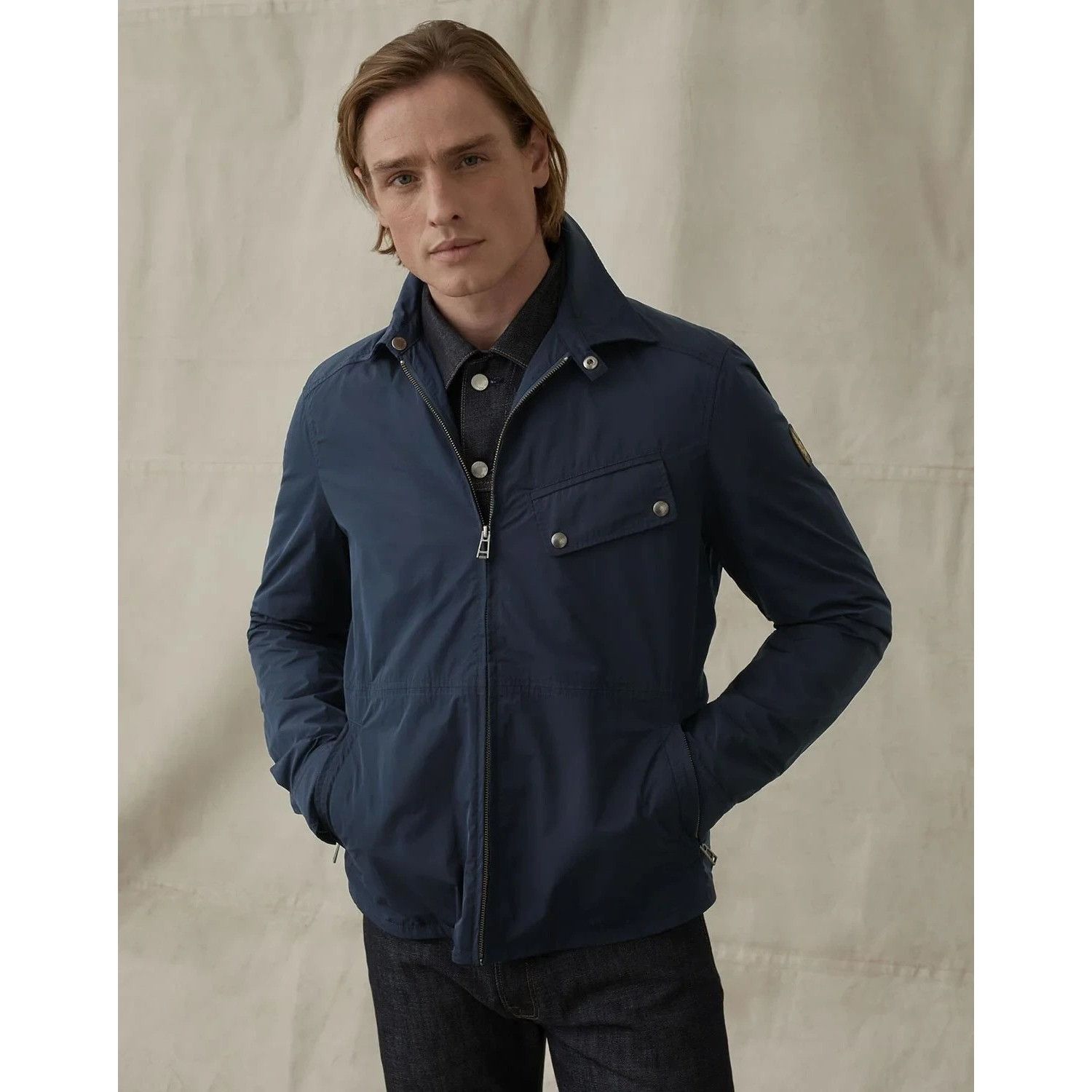 Belstaff × Sophnet. Belstaff x Sophnet biker jacket navy sz54
