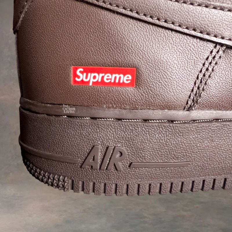 Nike × Supreme Supreme x Nike Air Force 1 Low Box Logo Baroque Brown Size US 9 / EU 42 - 10 Thumbnail