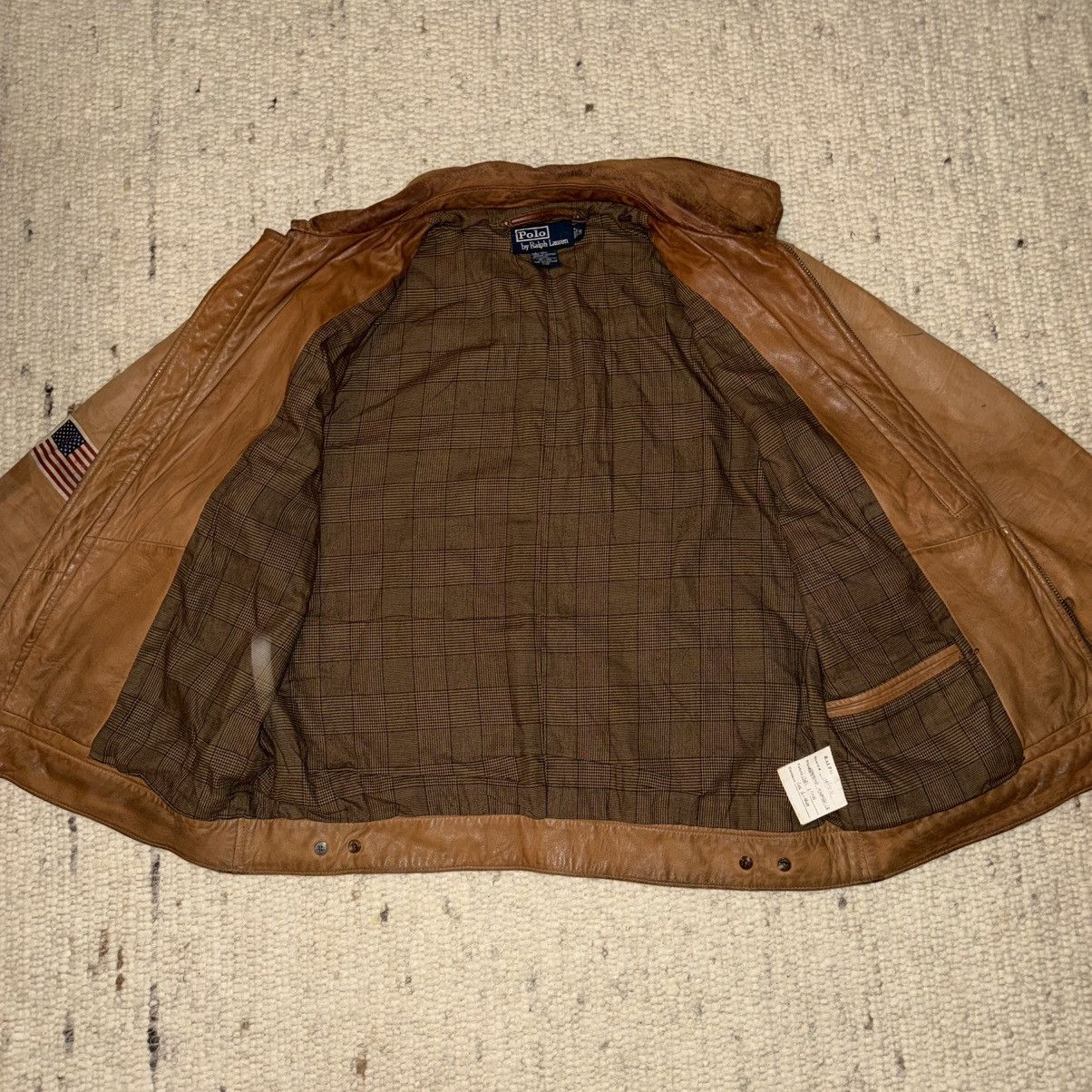 Polo Ralph Lauren Nr. 5/5 ultra rare Polo Ralph Lauren „Bradford“ Lederjacke Size US M / EU 48-50 / 2 - 2 Thumbnail