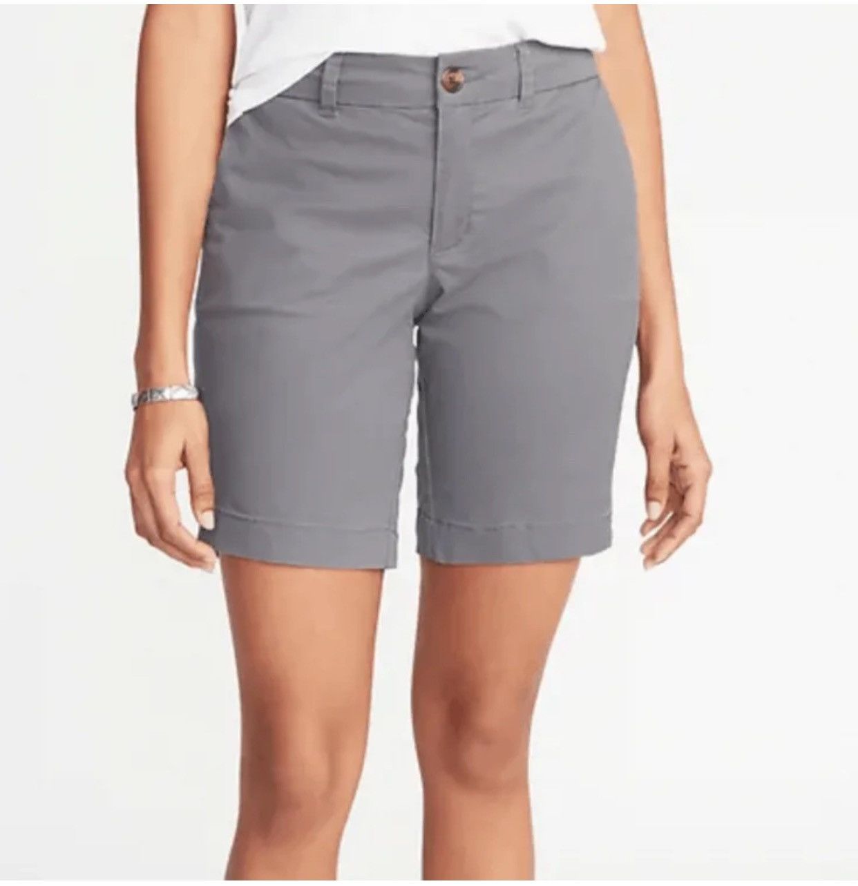 Loft Loft Mid Rise NWT Bermuda Shorts Women's 2 Dark Gray Size 26" / US 2 / IT 38 - 1 Thumbnail