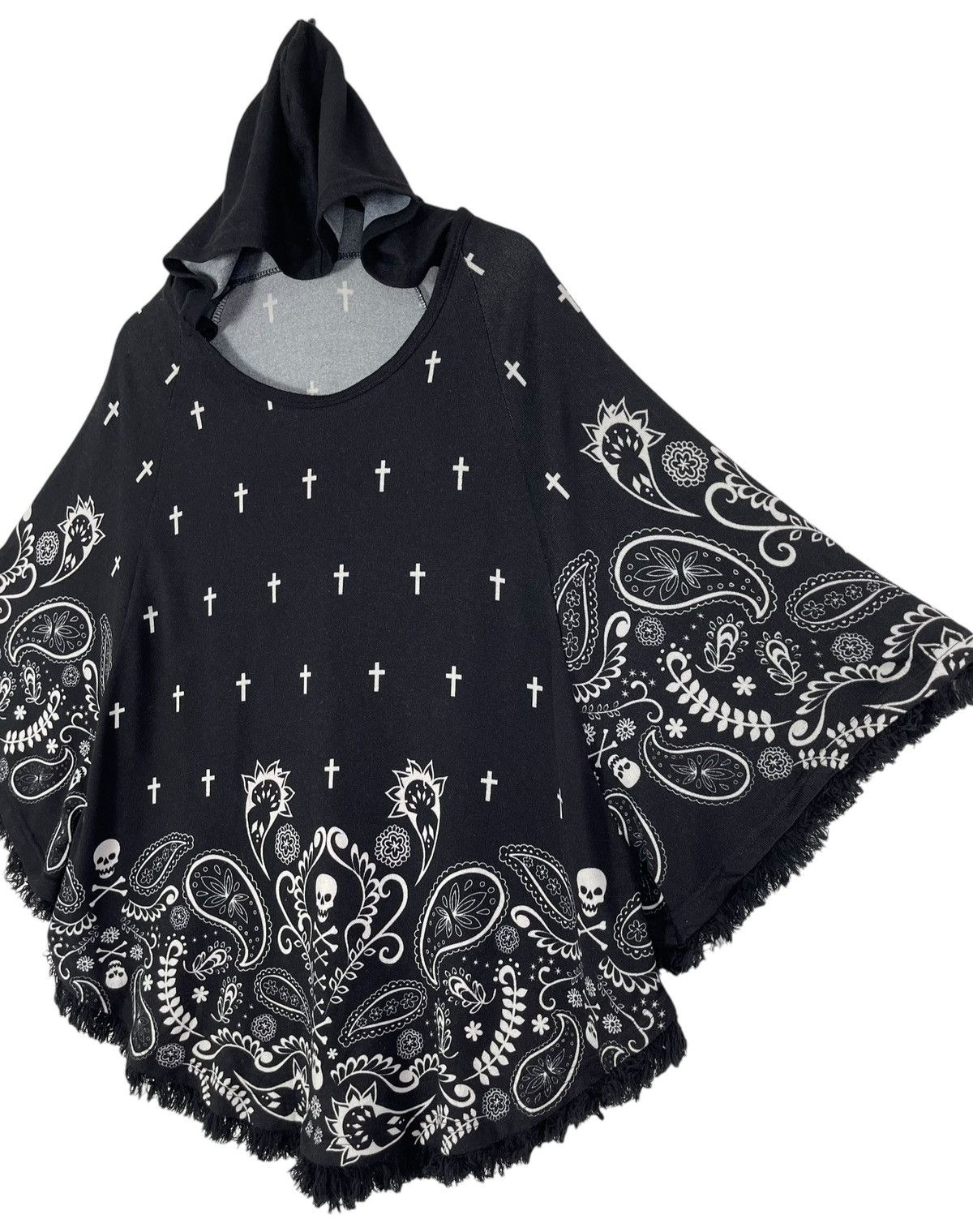 Japanese Brand Strange Heaven Bandana Skull Poncho Size US L / EU 52-54 / 3 - 3 Thumbnail