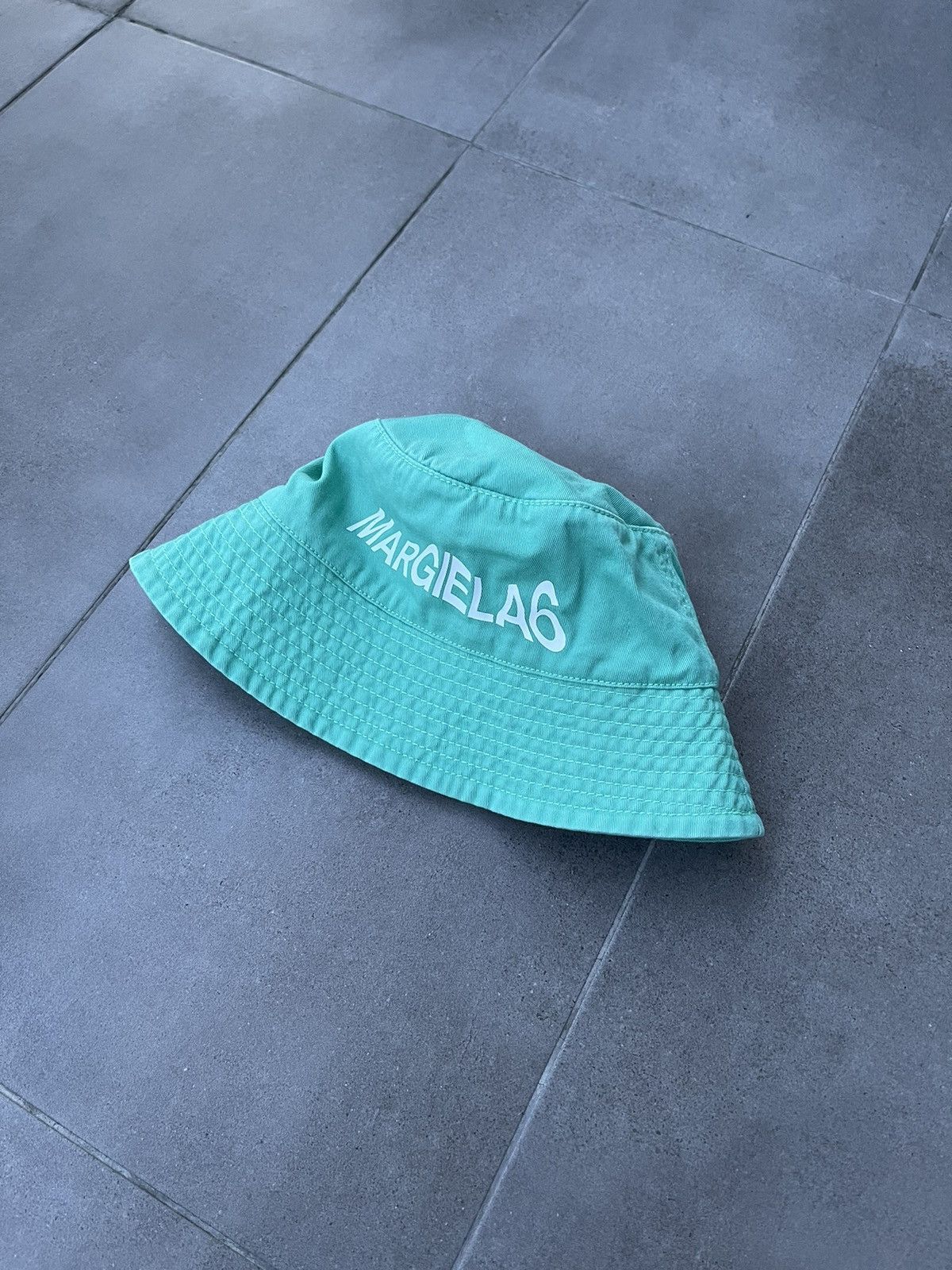 Maison Margiela !DS! SS23 Maison Margiela "Margiela" Logo Green Panama Size ONE SIZE - 12 Thumbnail