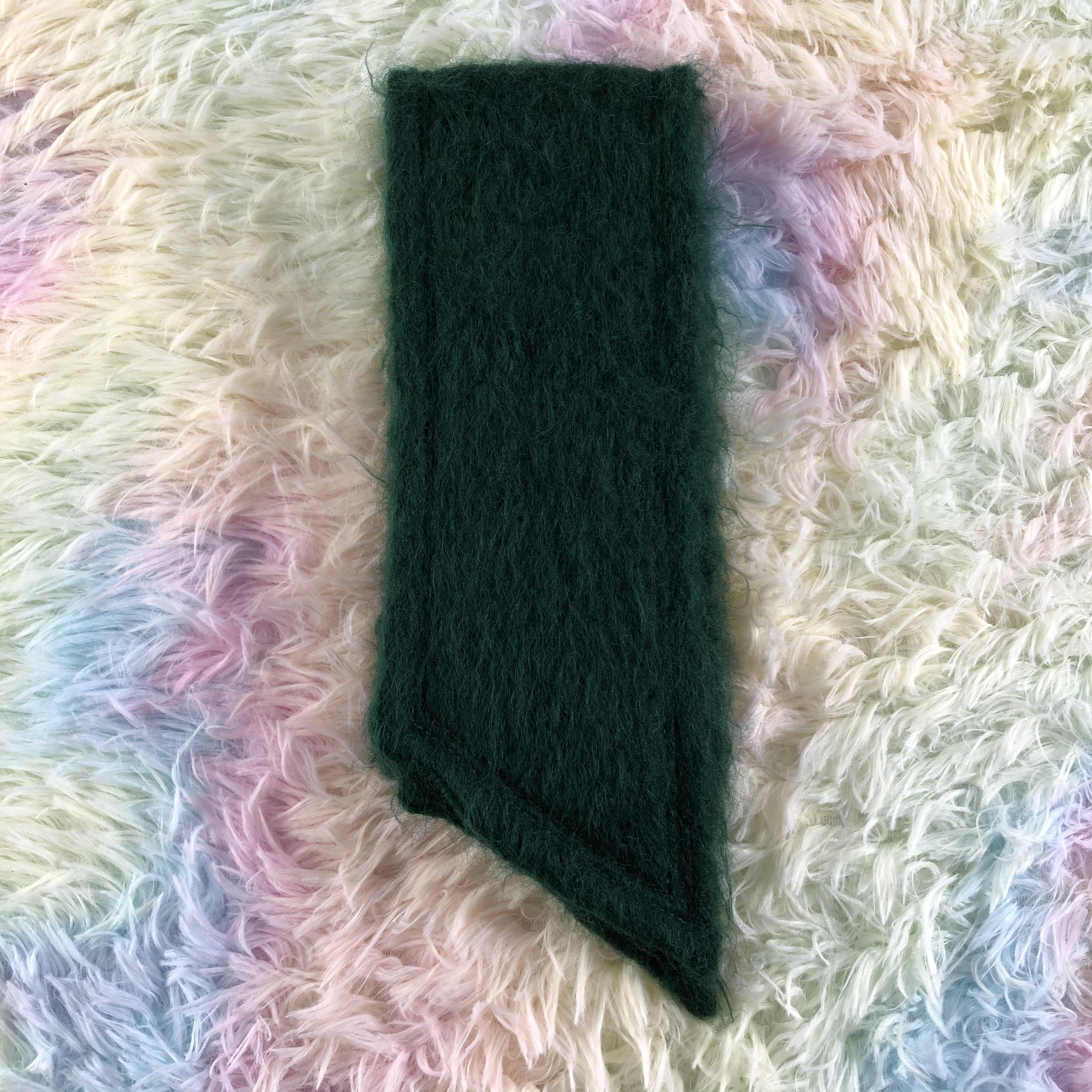 Vintage Mohair Scarf / Muffler / Neckwear - KM149 Size ONE SIZE - 2 Thumbnail
